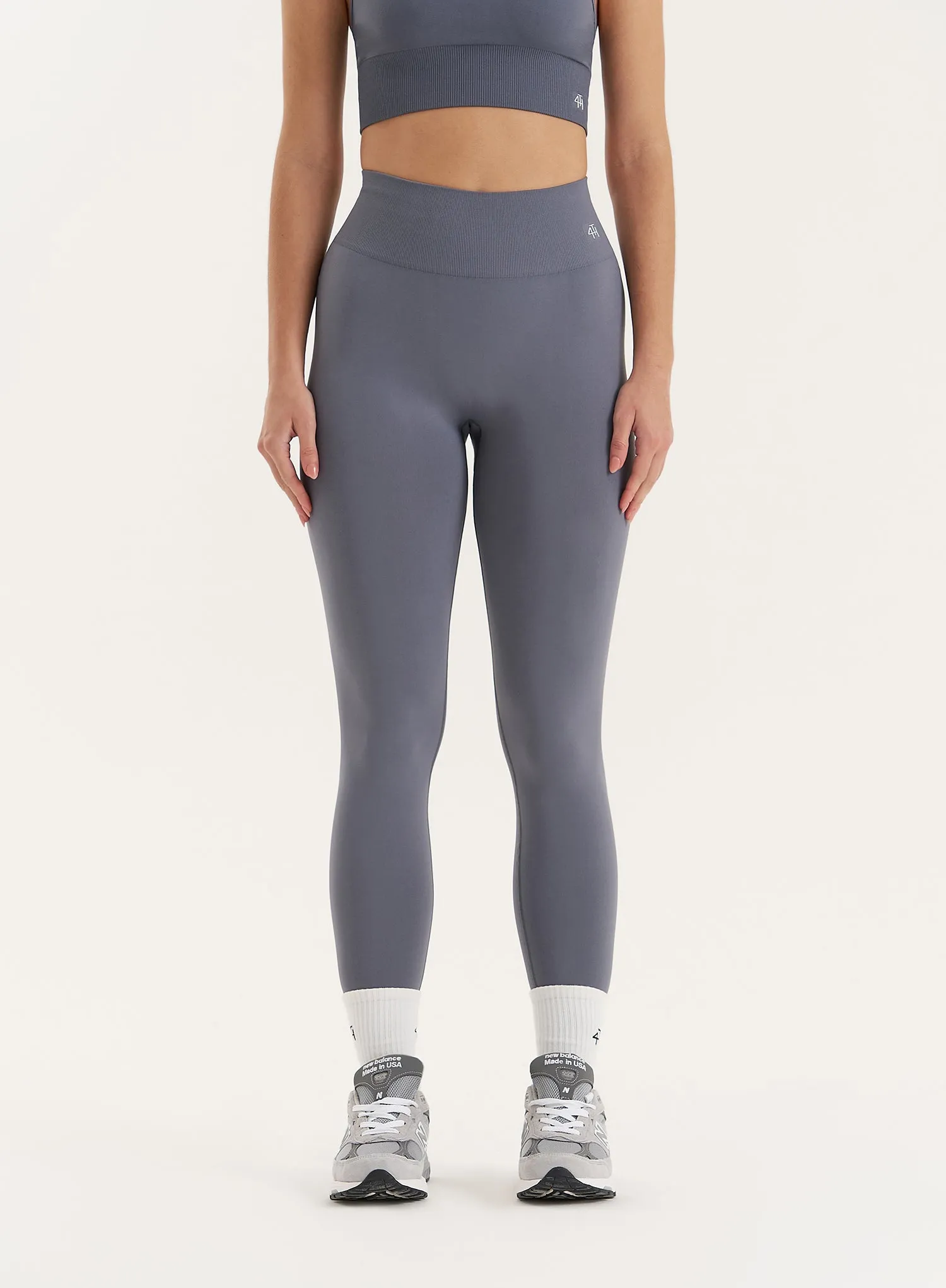 Grey Sculpting Seamless Gym Leggings- Tyler