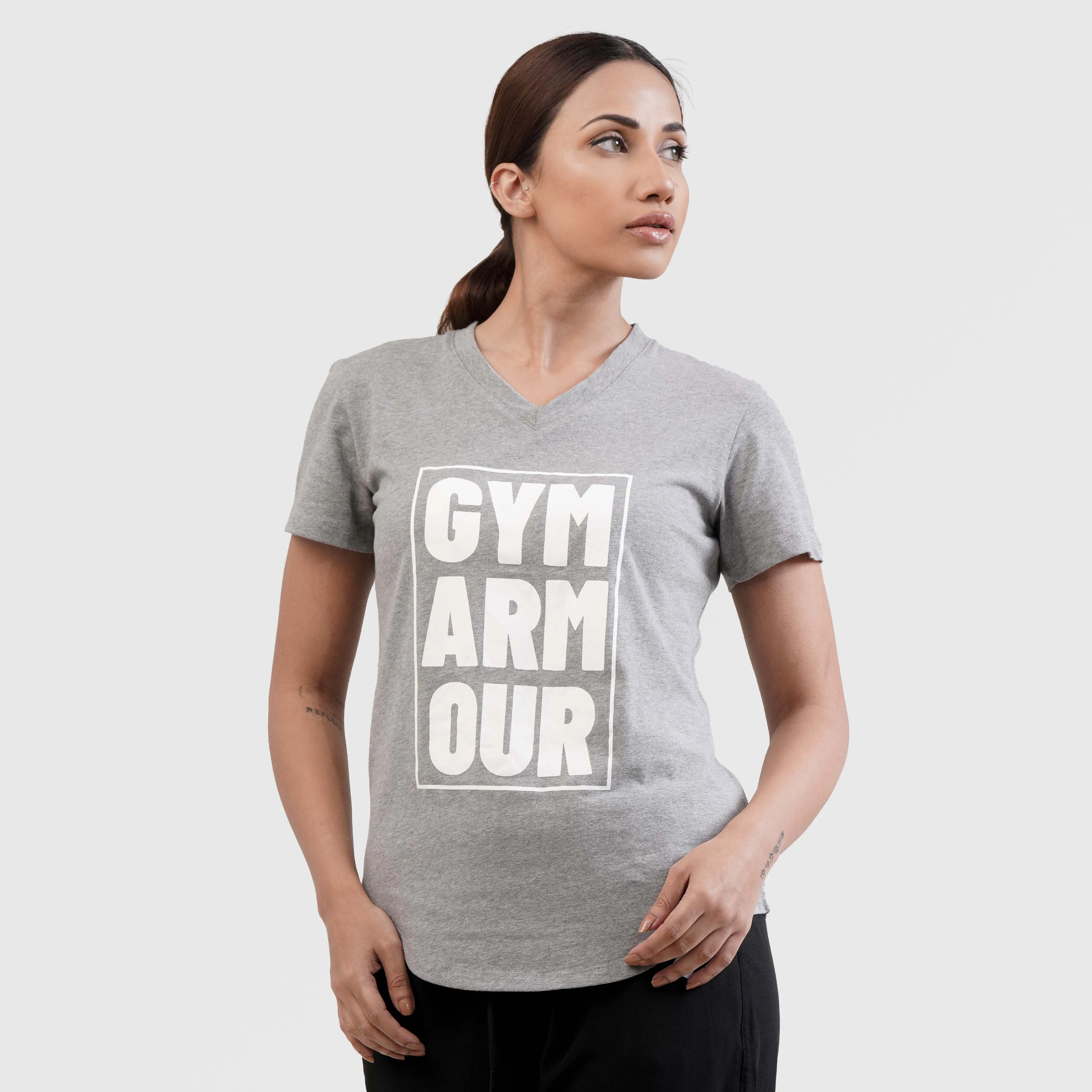 Gym Armour Tee 2.0 (Heather Grey)