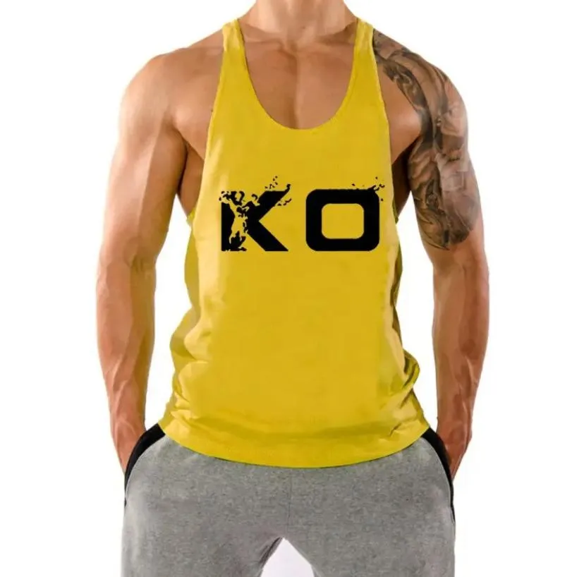 Gym Tank Top Men Fitness Clothing Men's Bodybuilding Tank Tops Summer Gym Clothing for Male S705996