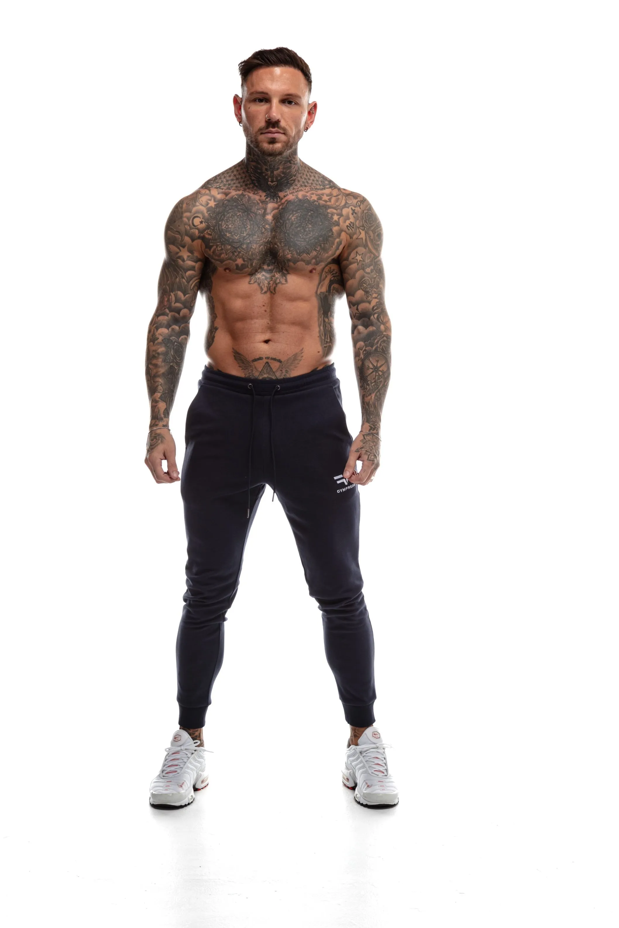 GymFreak Mens Power Joggers - Navy Blue