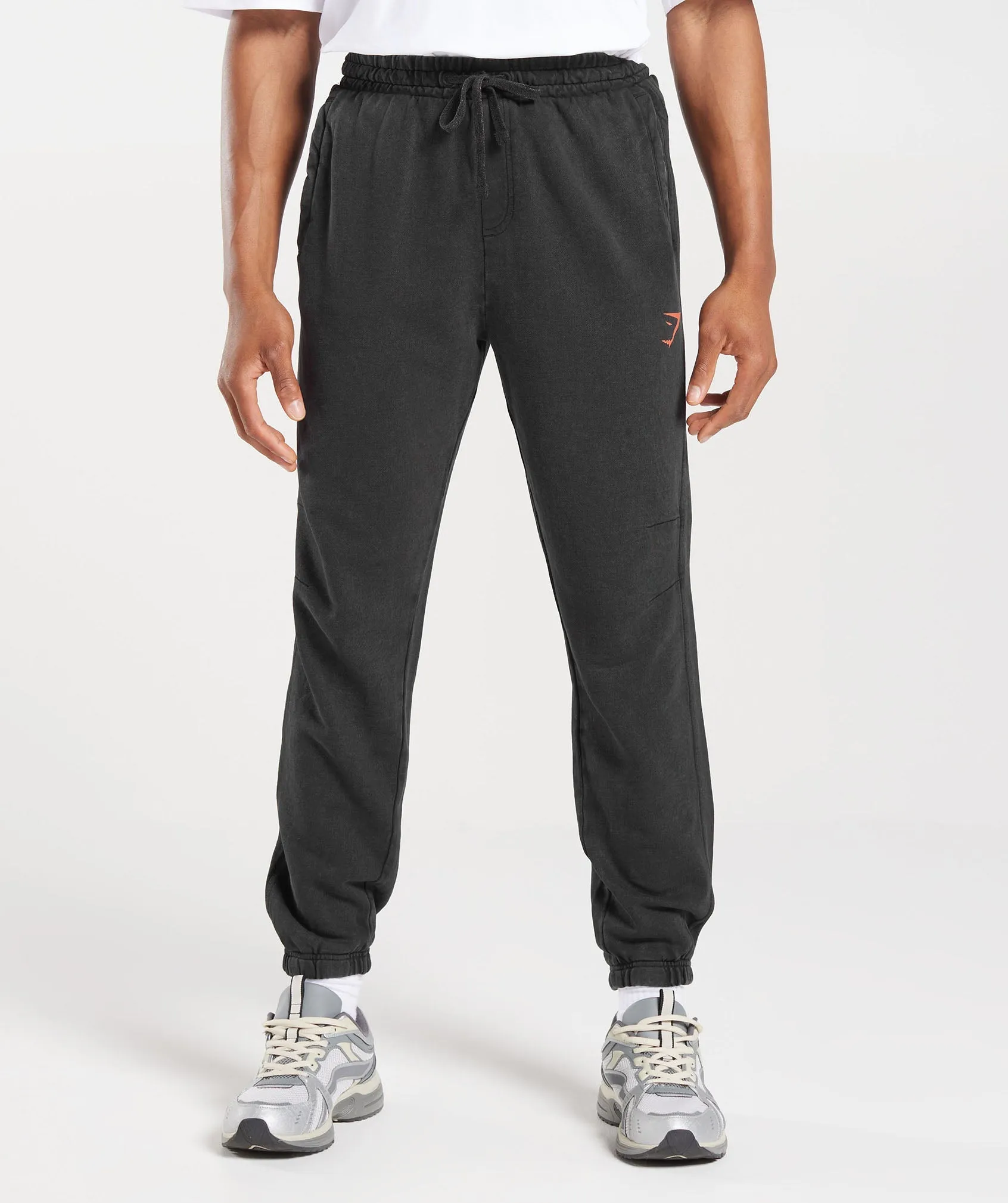 Gymshark Collegiate Joggers - Black/Acid Wash