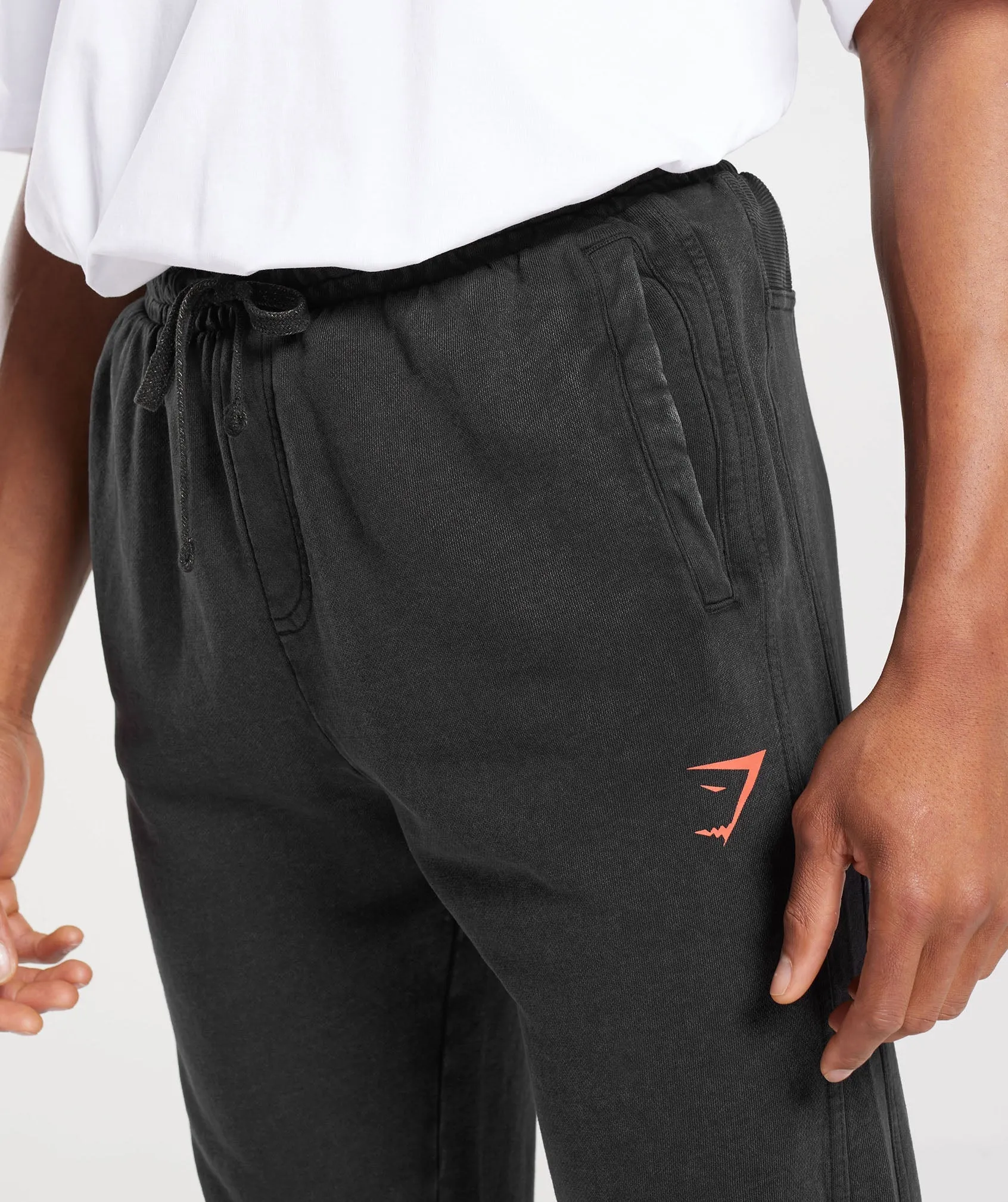 Gymshark Collegiate Joggers - Black/Acid Wash