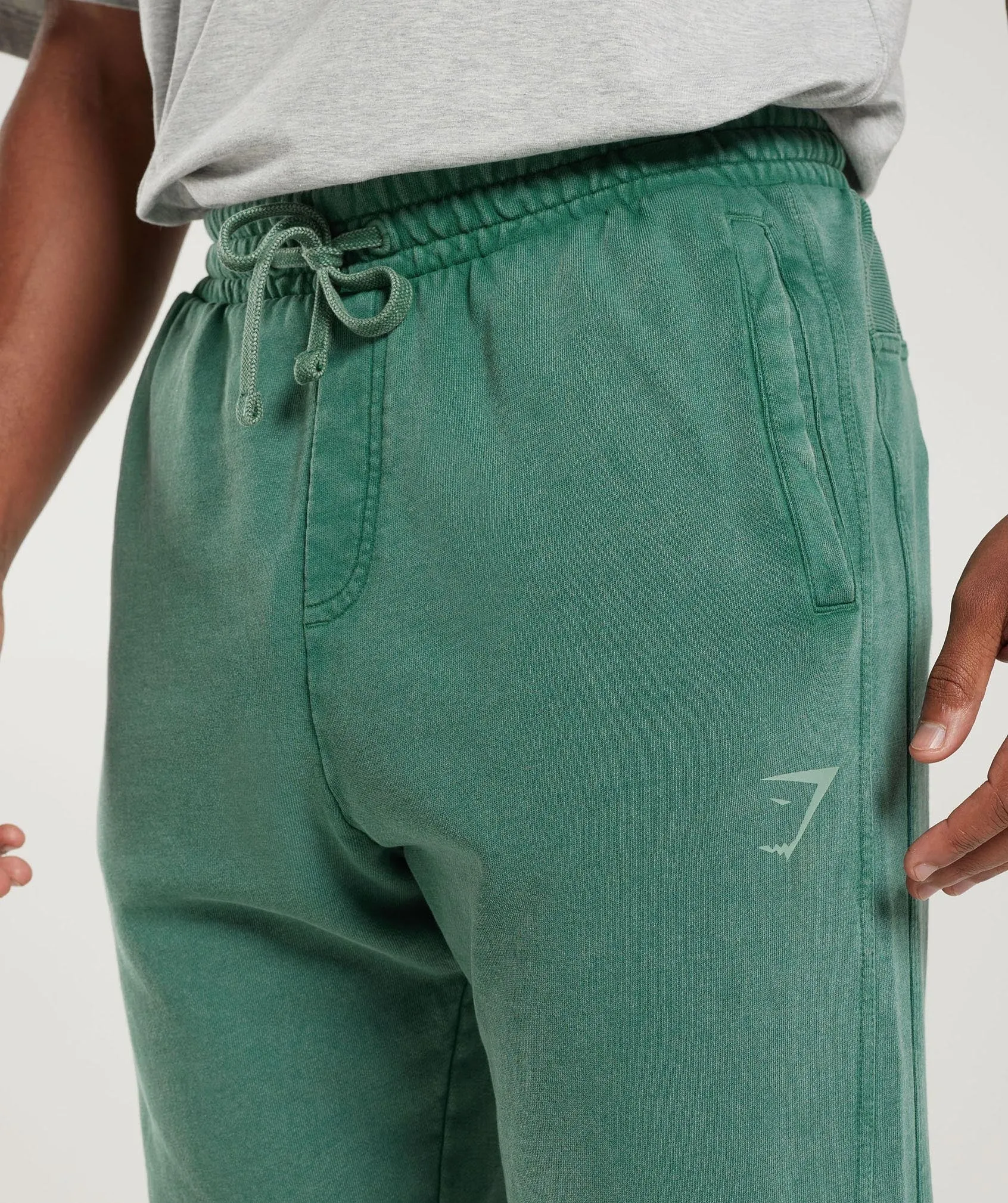 Gymshark Collegiate Joggers - Ink Teal/Acid Wash