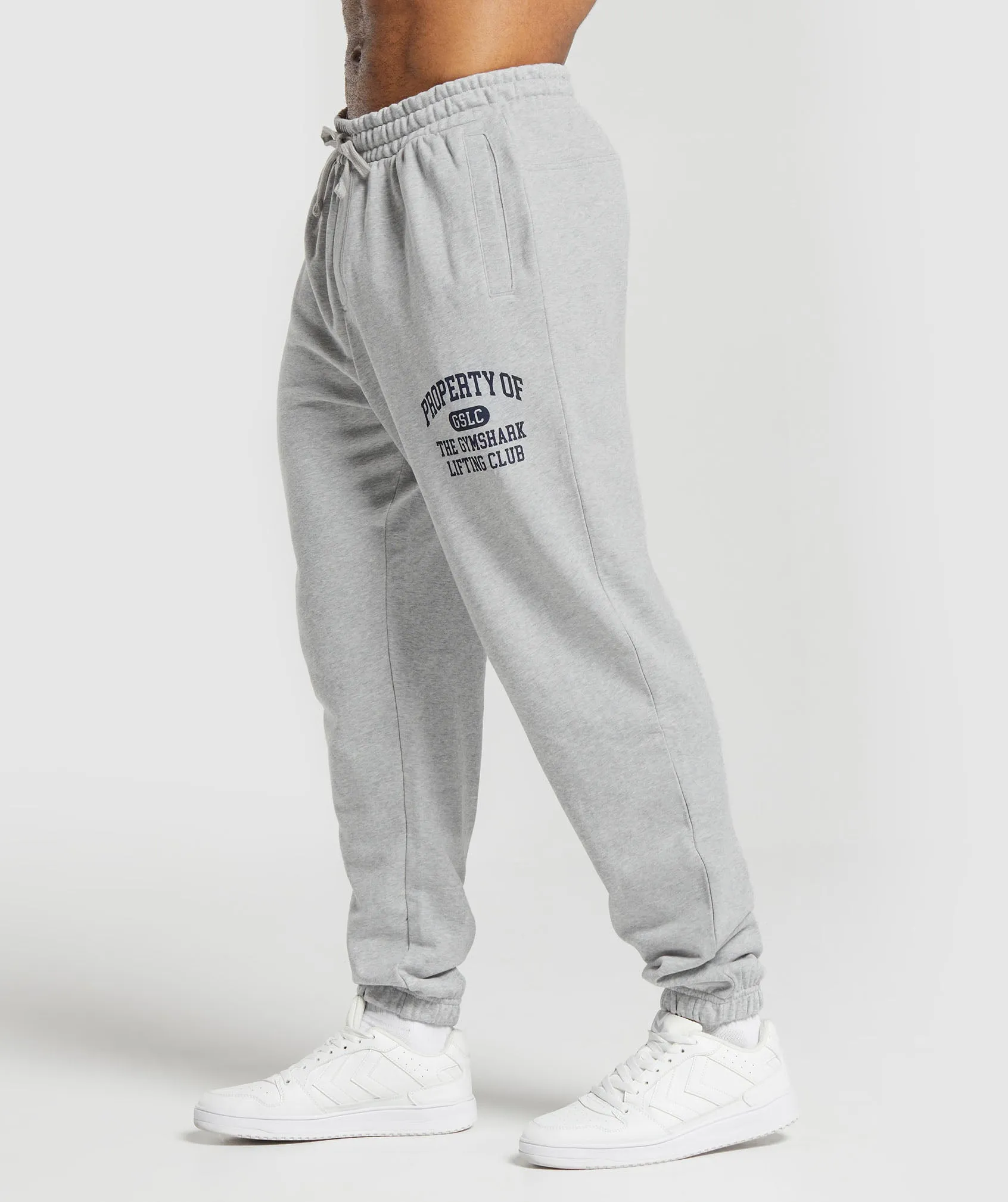 Gymshark Property Of Joggers - Light Grey Core Marl