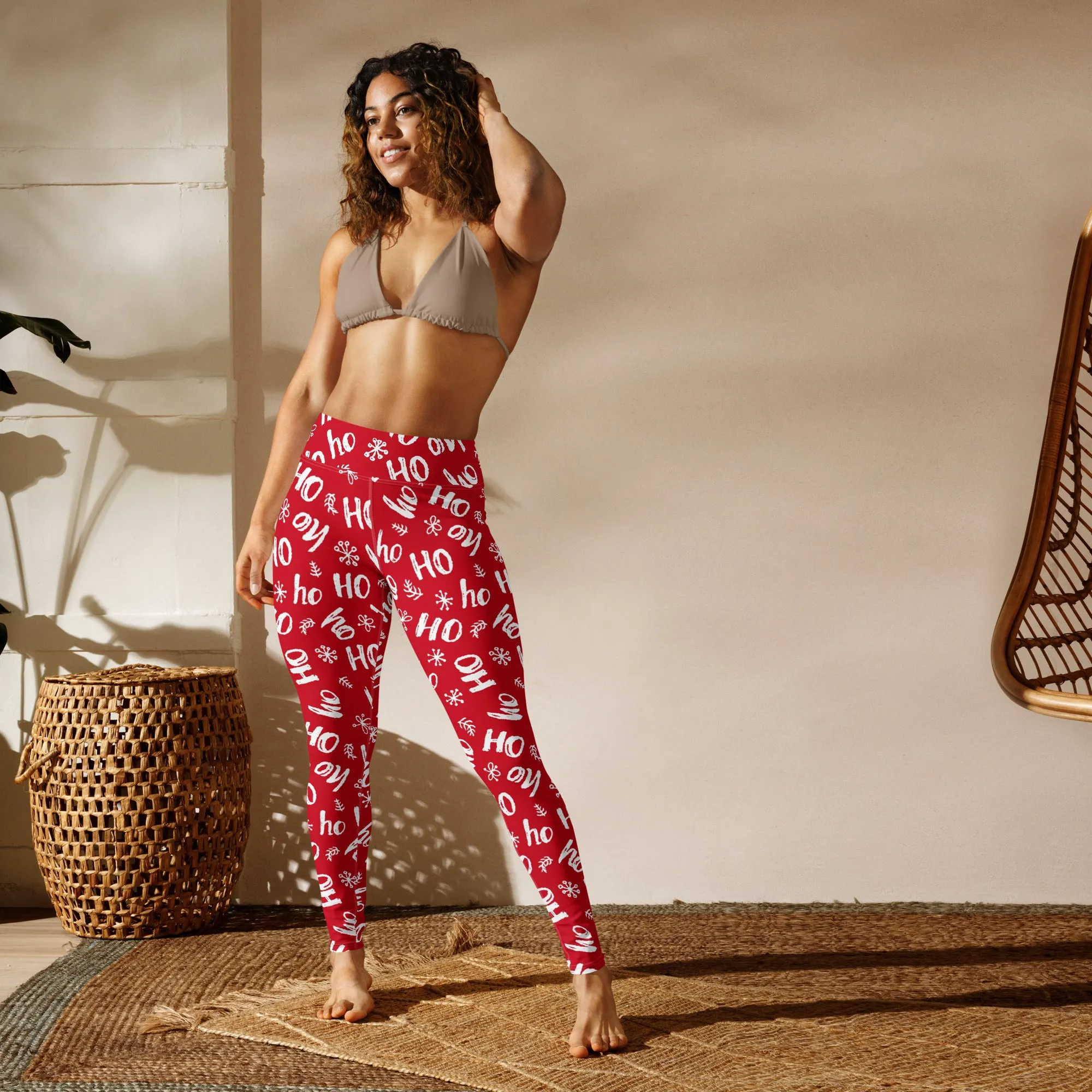 Ho-Ho Holiday Cheer Yoga Leggings
