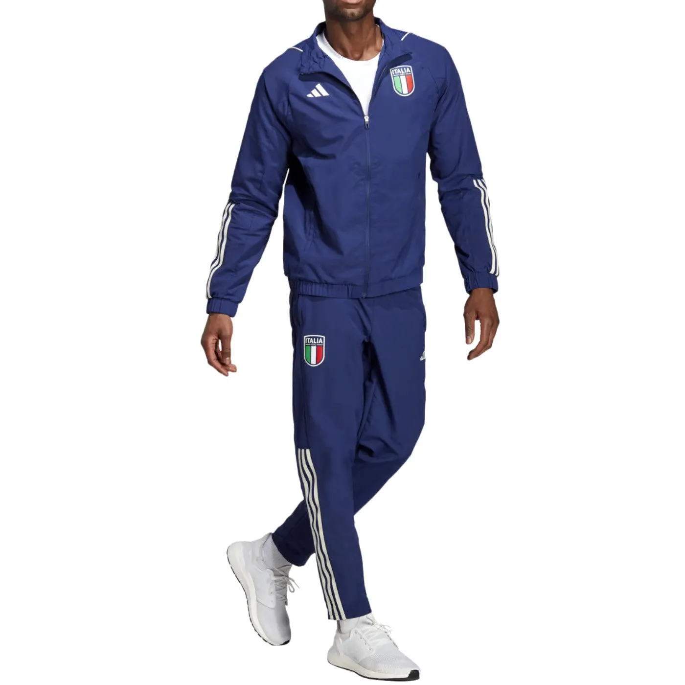 Italy training presentation Soccer tracksuit 2023/24 navy - Adidas