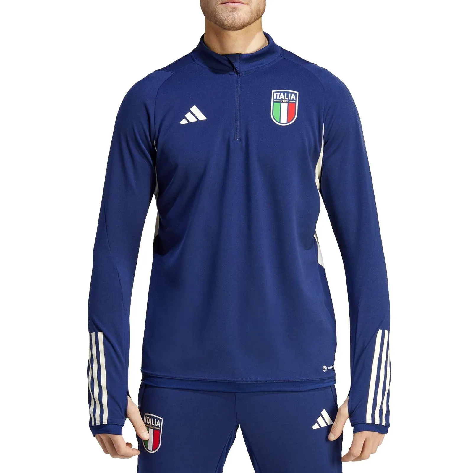 Italy training technical Soccer tracksuit 2023/24 navy - Adidas