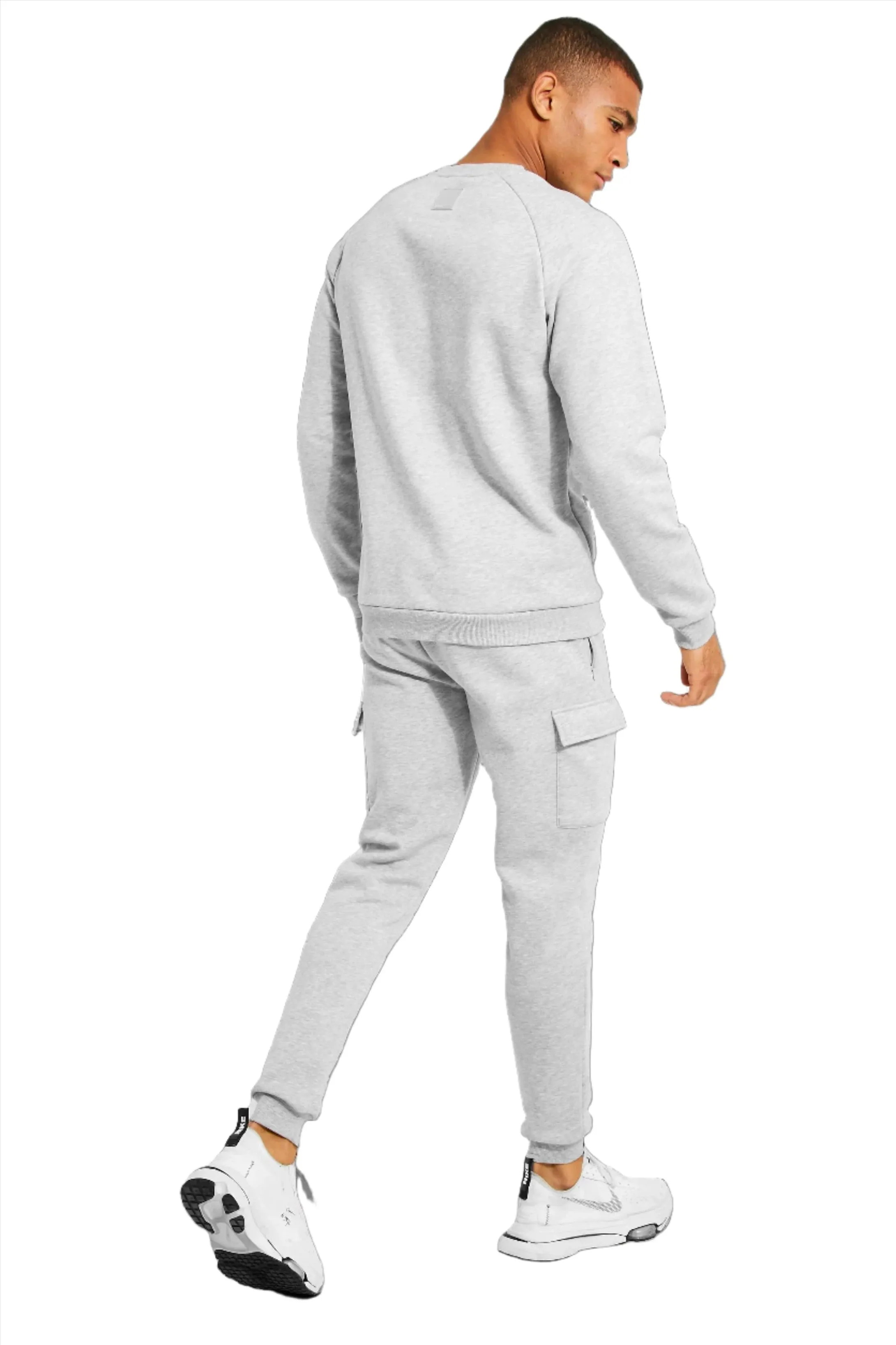 MAN ACTIVE GYM CARGO JOGGER GREY MARL