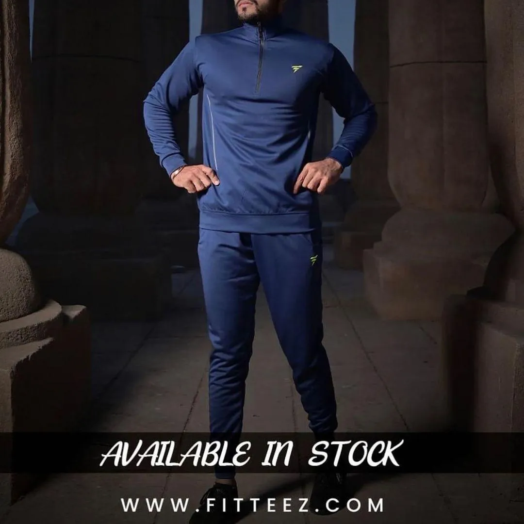 Men's Navy Blue Trendy Tracksuit
