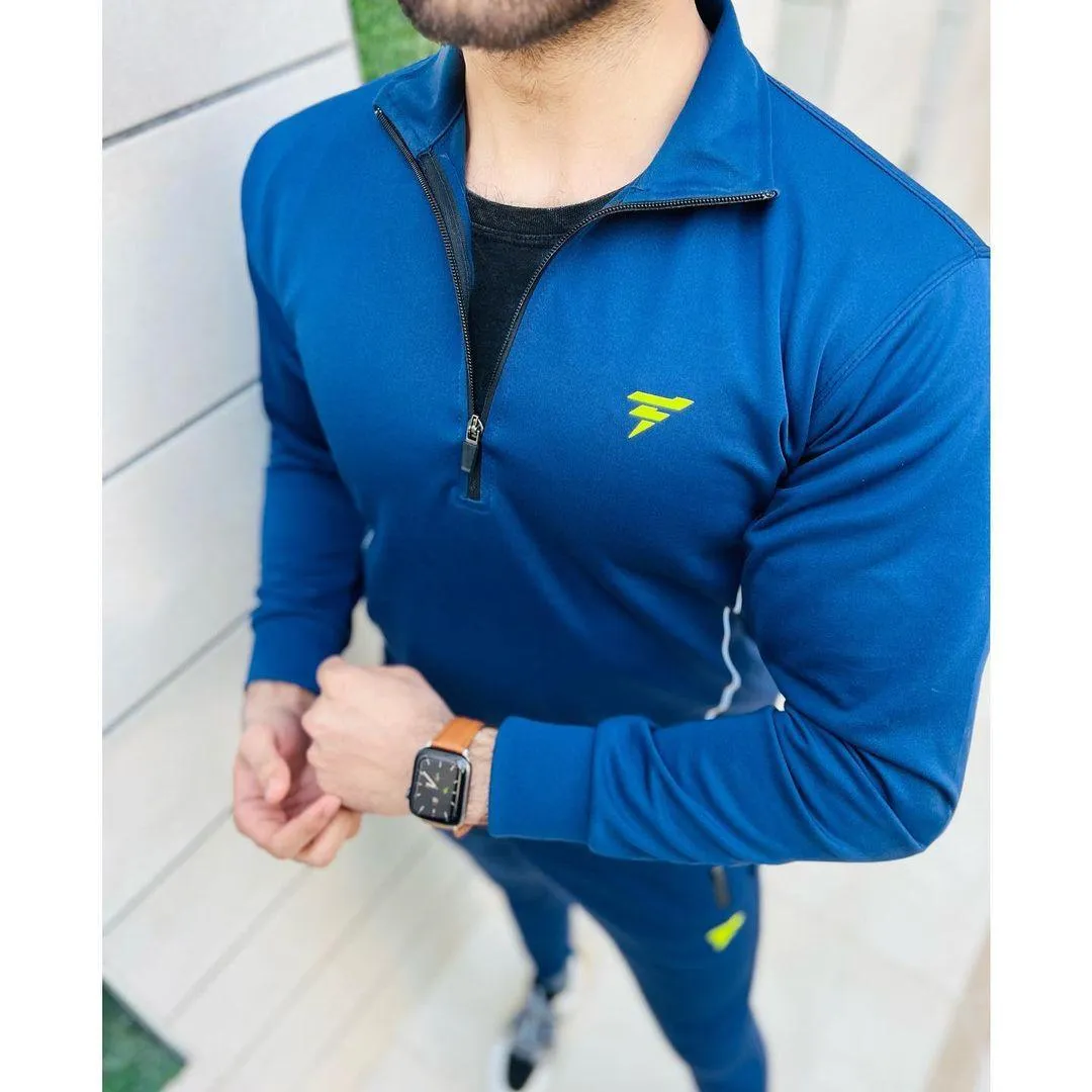 Men's Navy Blue Trendy Tracksuit