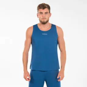 Men's/Women's Sleeveless Basketball Jersey T100 - Navy Blue