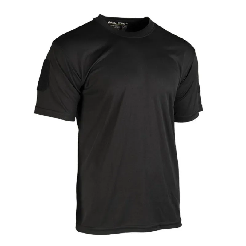 MIL-TEC BLACK TACTICAL T-SHIRT QUICKDRY