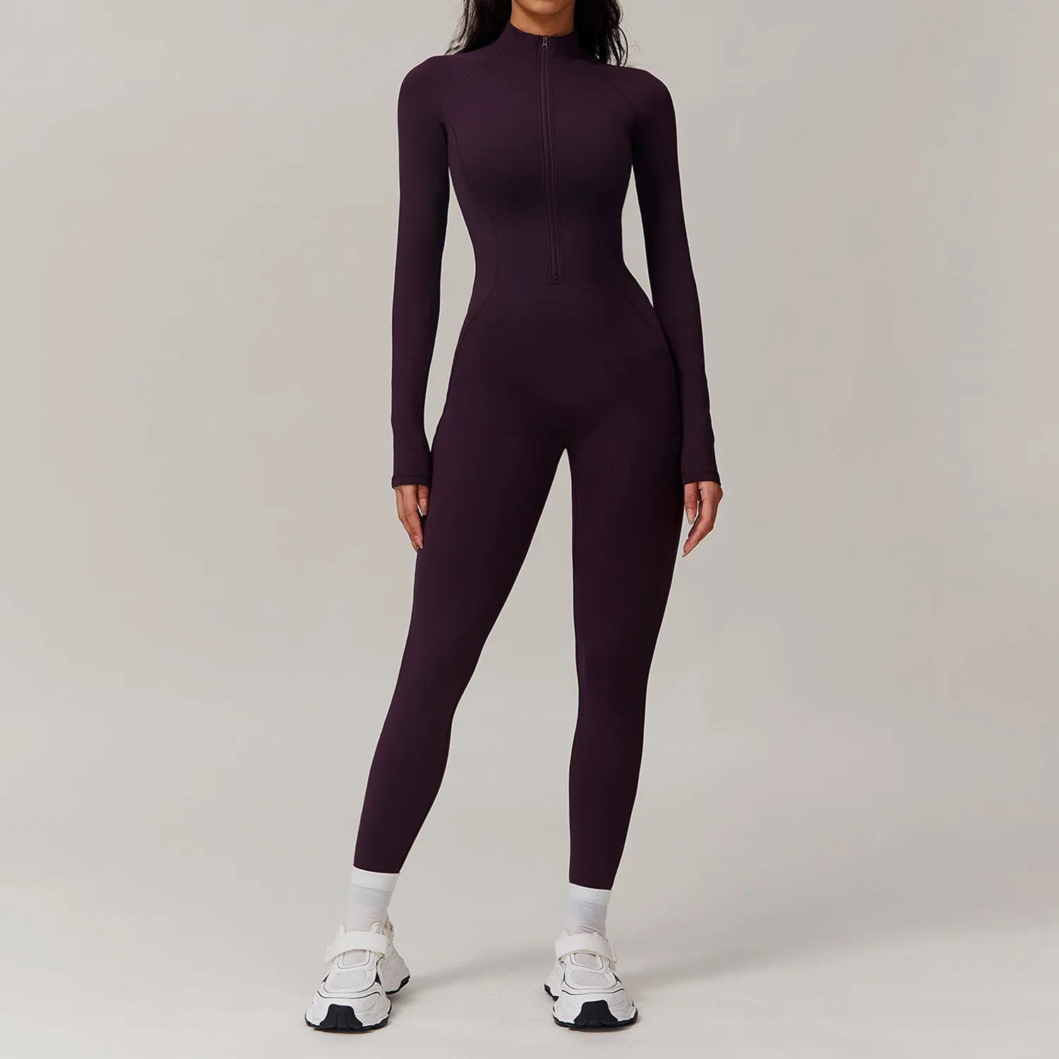 Naked waist hugging yoga jumpsuit
