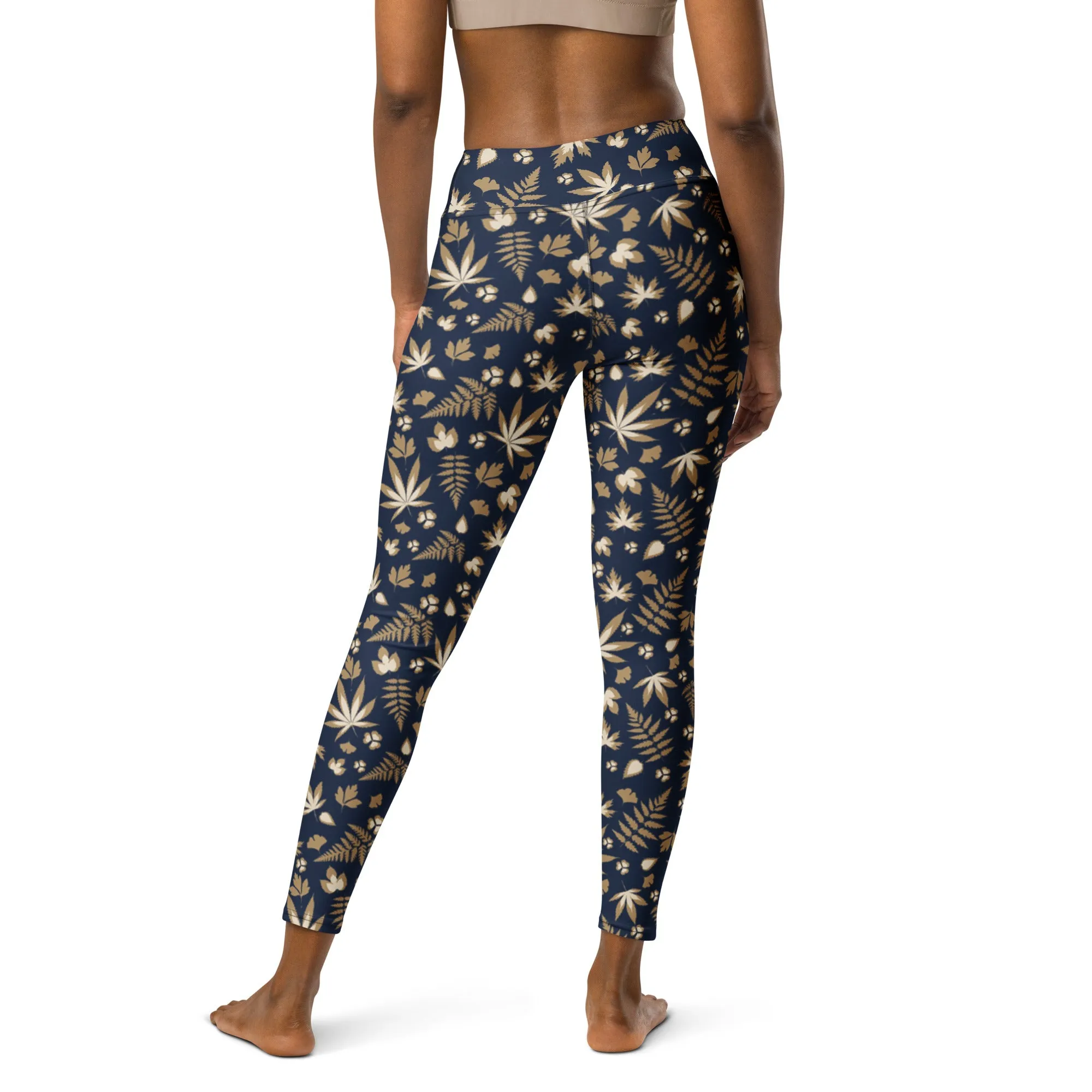 Navy Blue Yoga Leggings