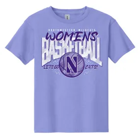 Northwestern Women's Basketball Youth Purple T-Shirt