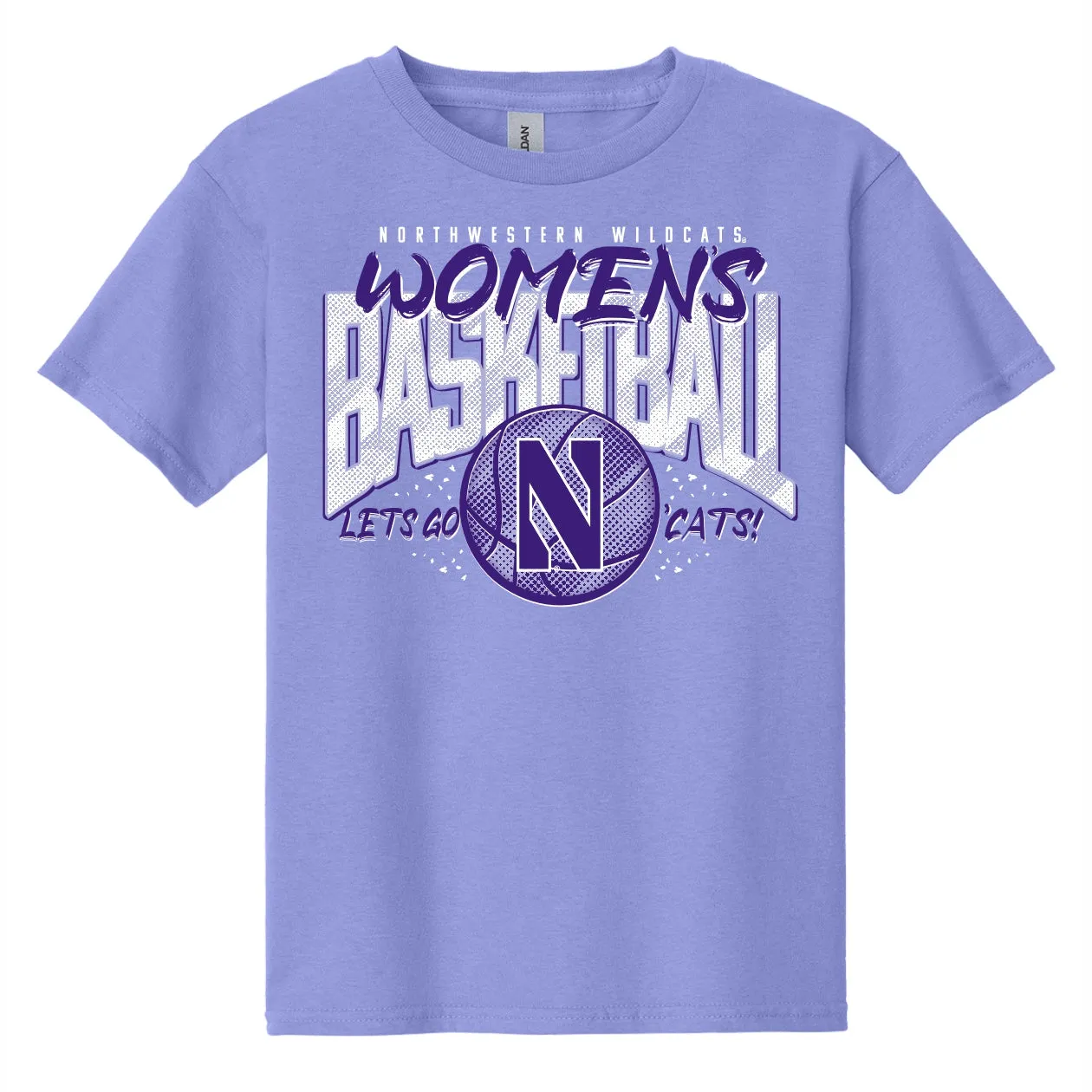 Northwestern Women's Basketball Youth Purple T-Shirt