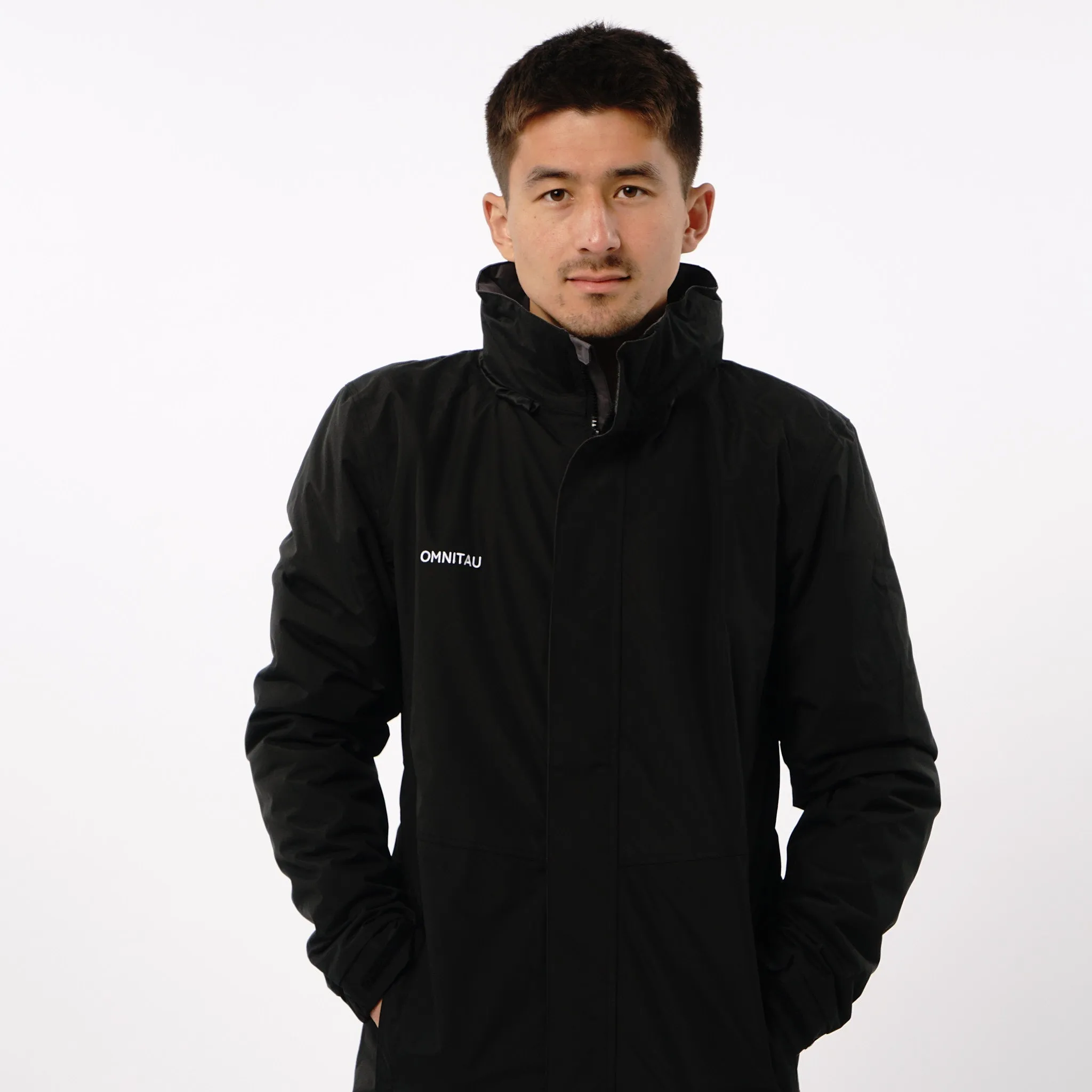 Omnitau Men's Team Sports Padded Waterproof Jacket - Black