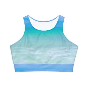 Padded Sports Bra|Racerback Fully Lined Floral Padded Sports Bra|Yoga-friendly