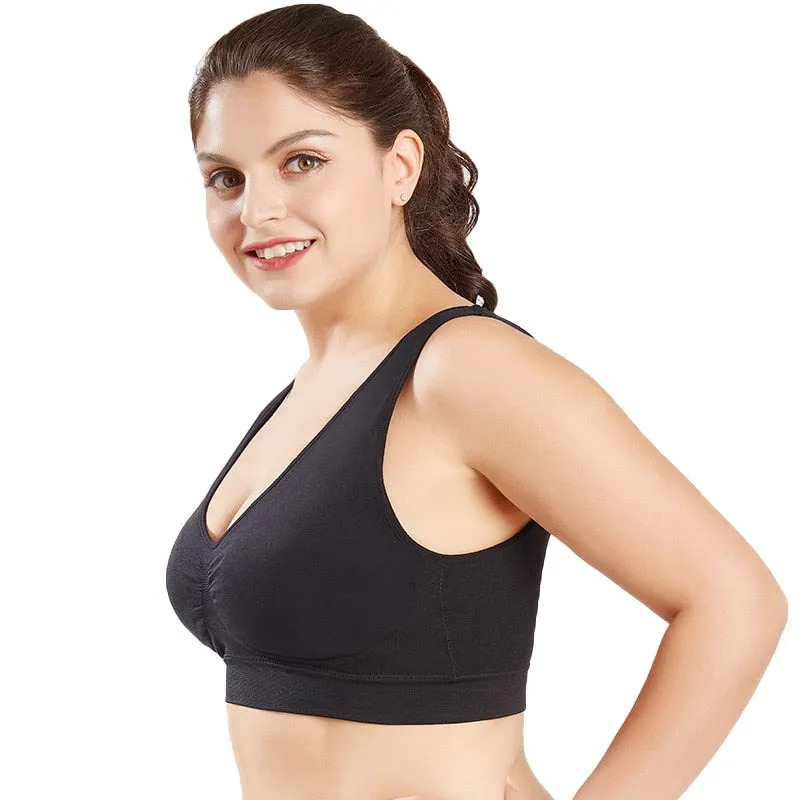 Plus Size Sports Breathable Yoga Bra