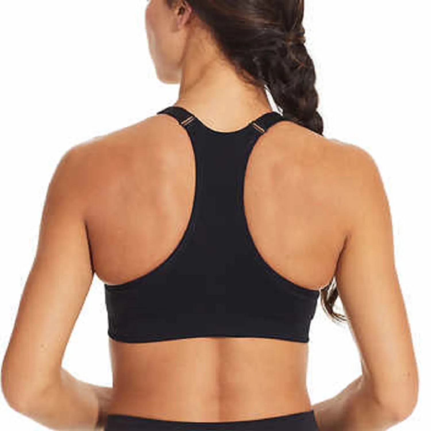 PUMA Sports Bra, Padded - Black, White, Gray - 3-pack