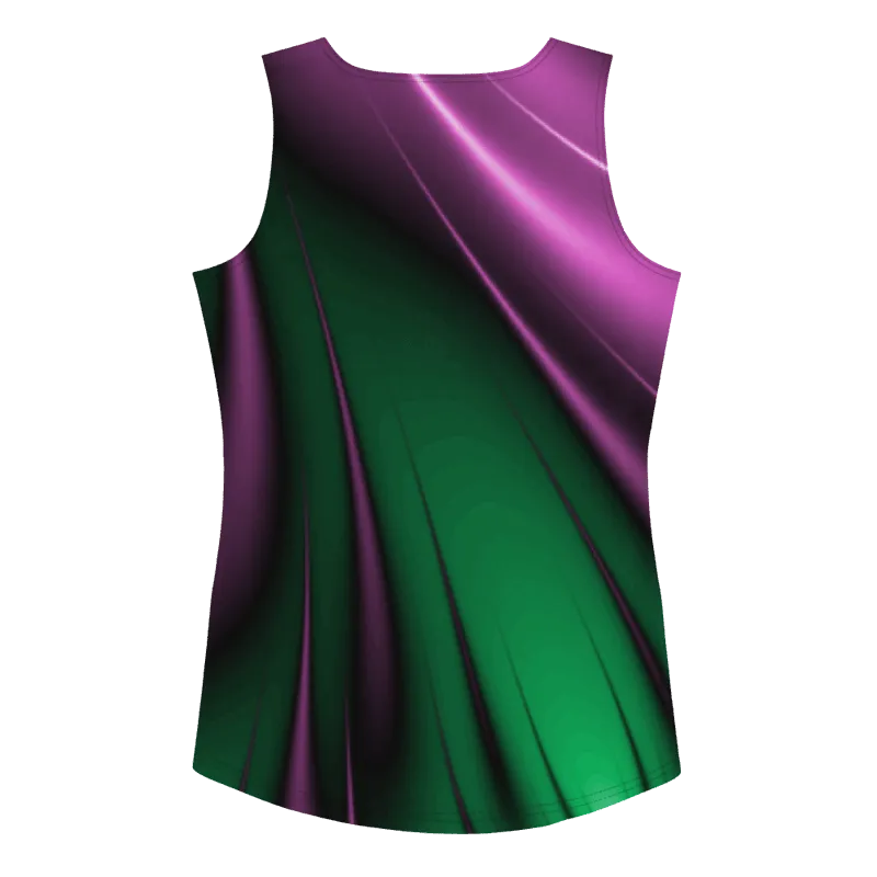 "Aurora Whispers Arctic Chic" Collection - Designer Long Tank Top