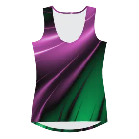 "Aurora Whispers Arctic Chic" Collection - Designer Long Tank Top