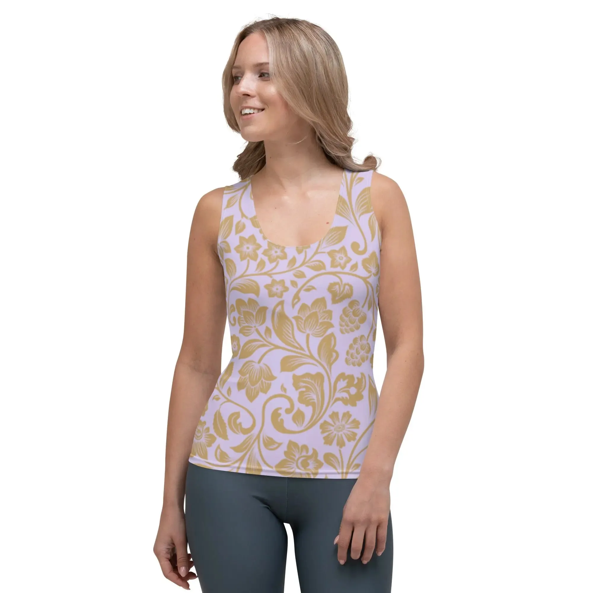 "Floral Lace" Collection - Yoga Tank Top