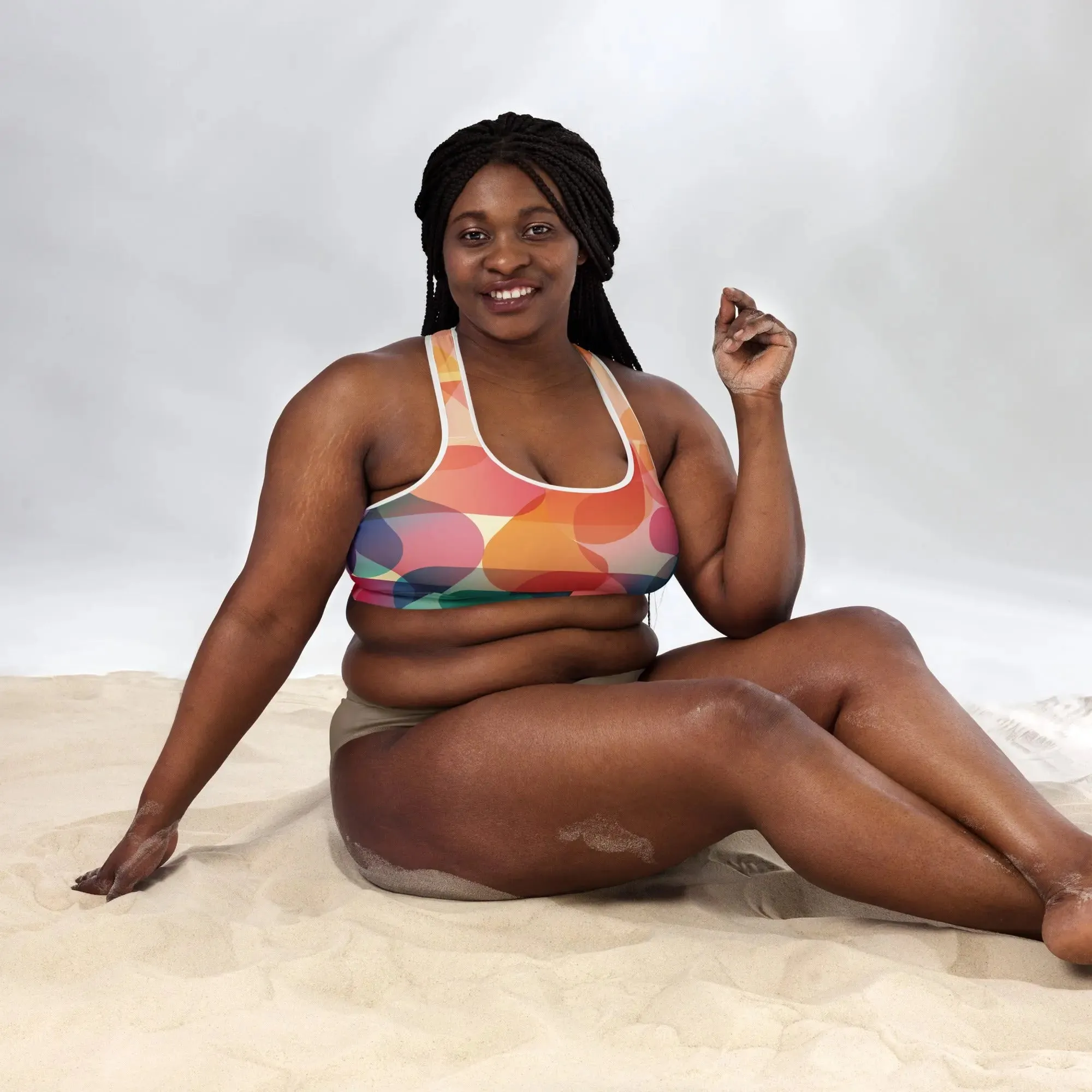 "Mod Dance" - Padded Sports Bra