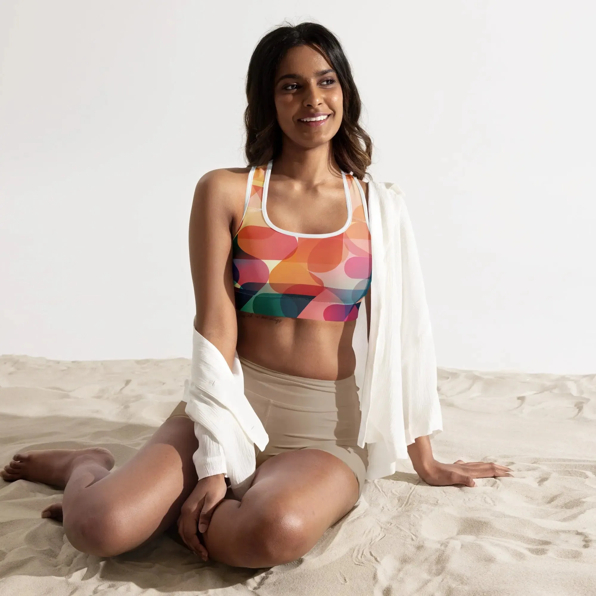"Mod Dance" - Padded Sports Bra
