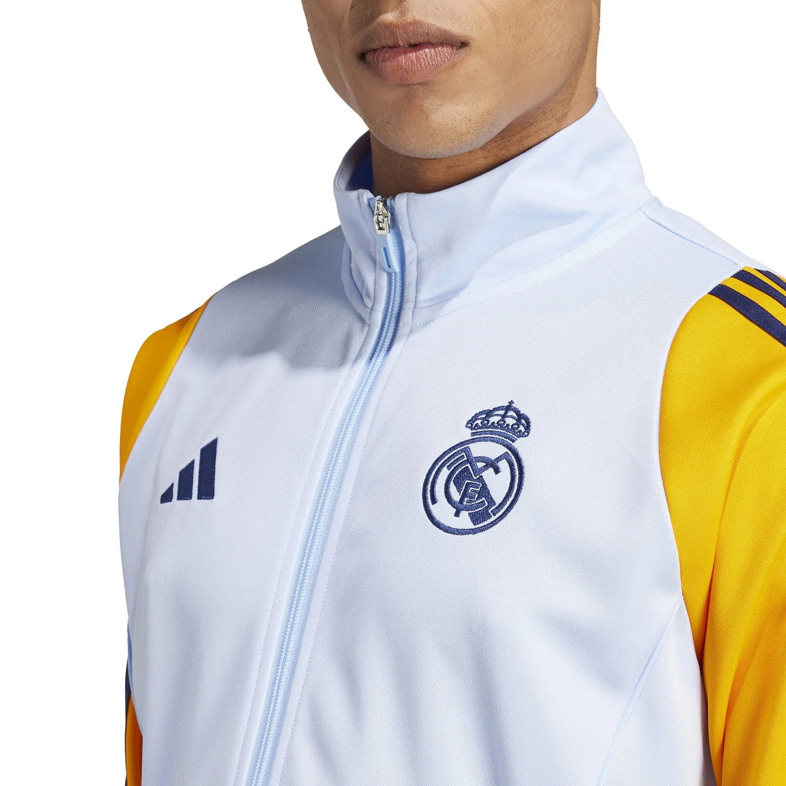 Real Madrid training bench Soccer tracksuit 2024/25 - Adidas