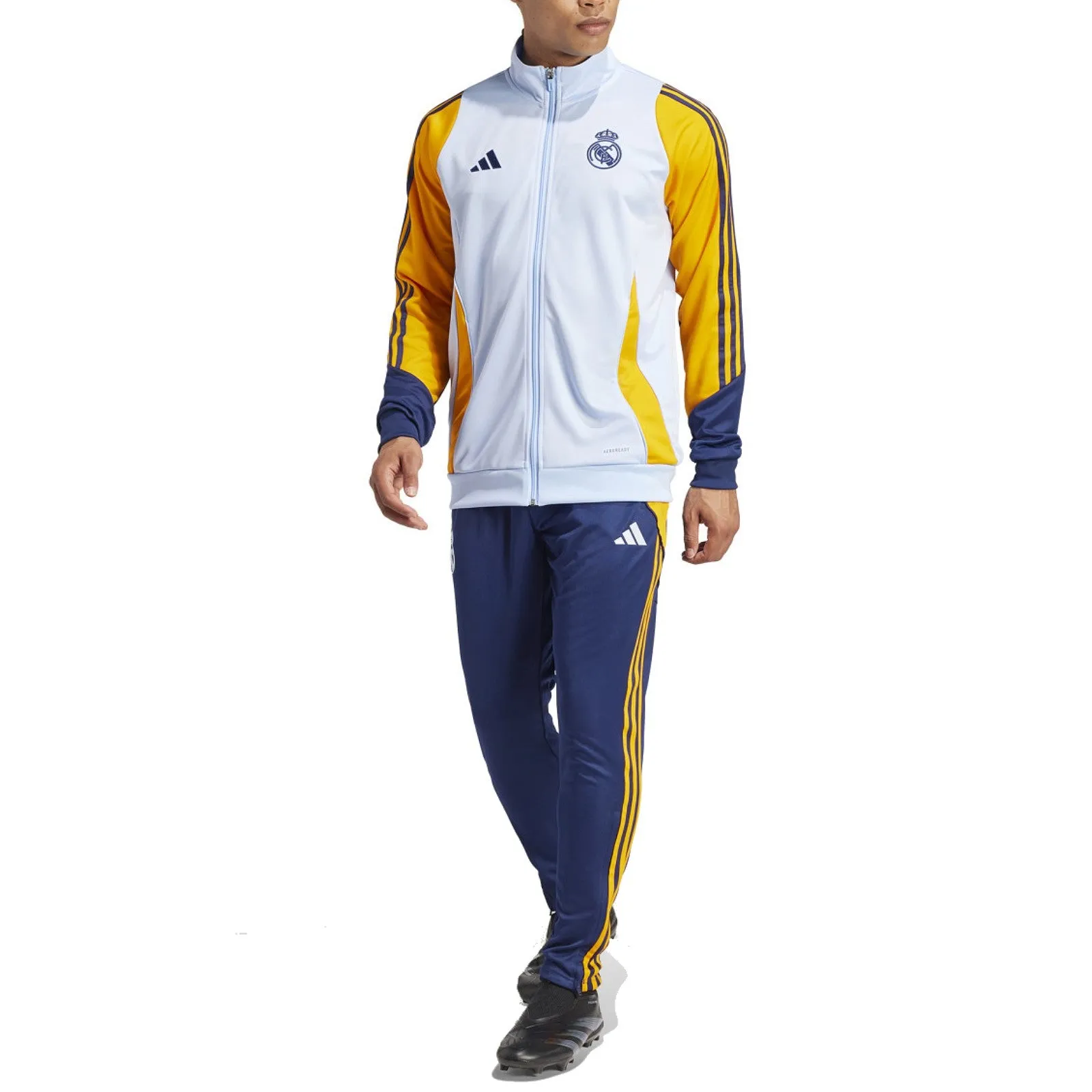 Real Madrid training bench Soccer tracksuit 2024/25 - Adidas