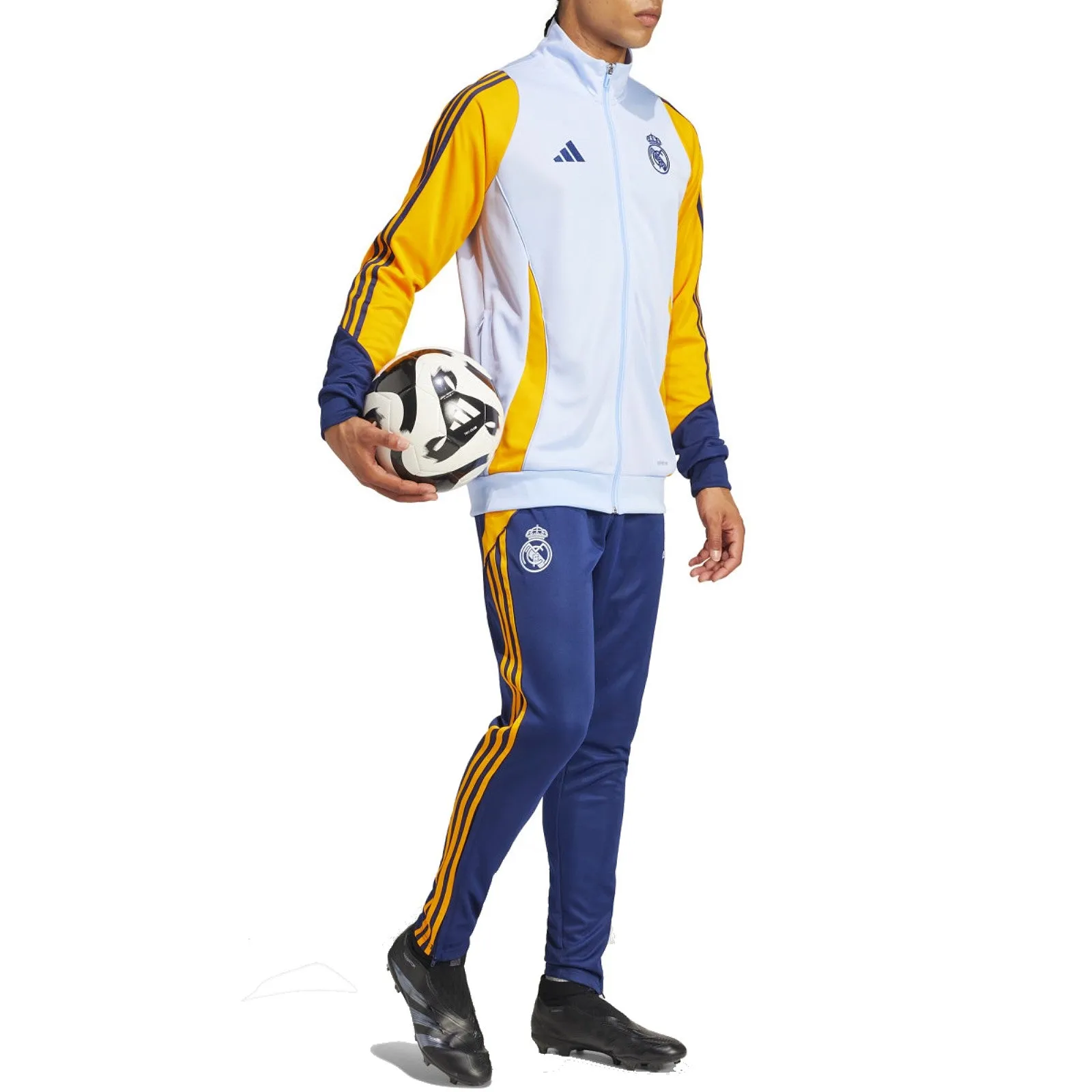 Real Madrid training bench Soccer tracksuit 2024/25 - Adidas