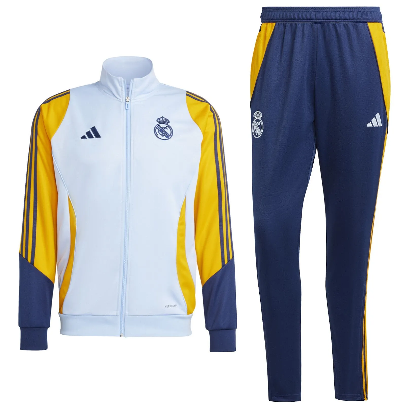 Real Madrid training bench Soccer tracksuit 2024/25 - Adidas
