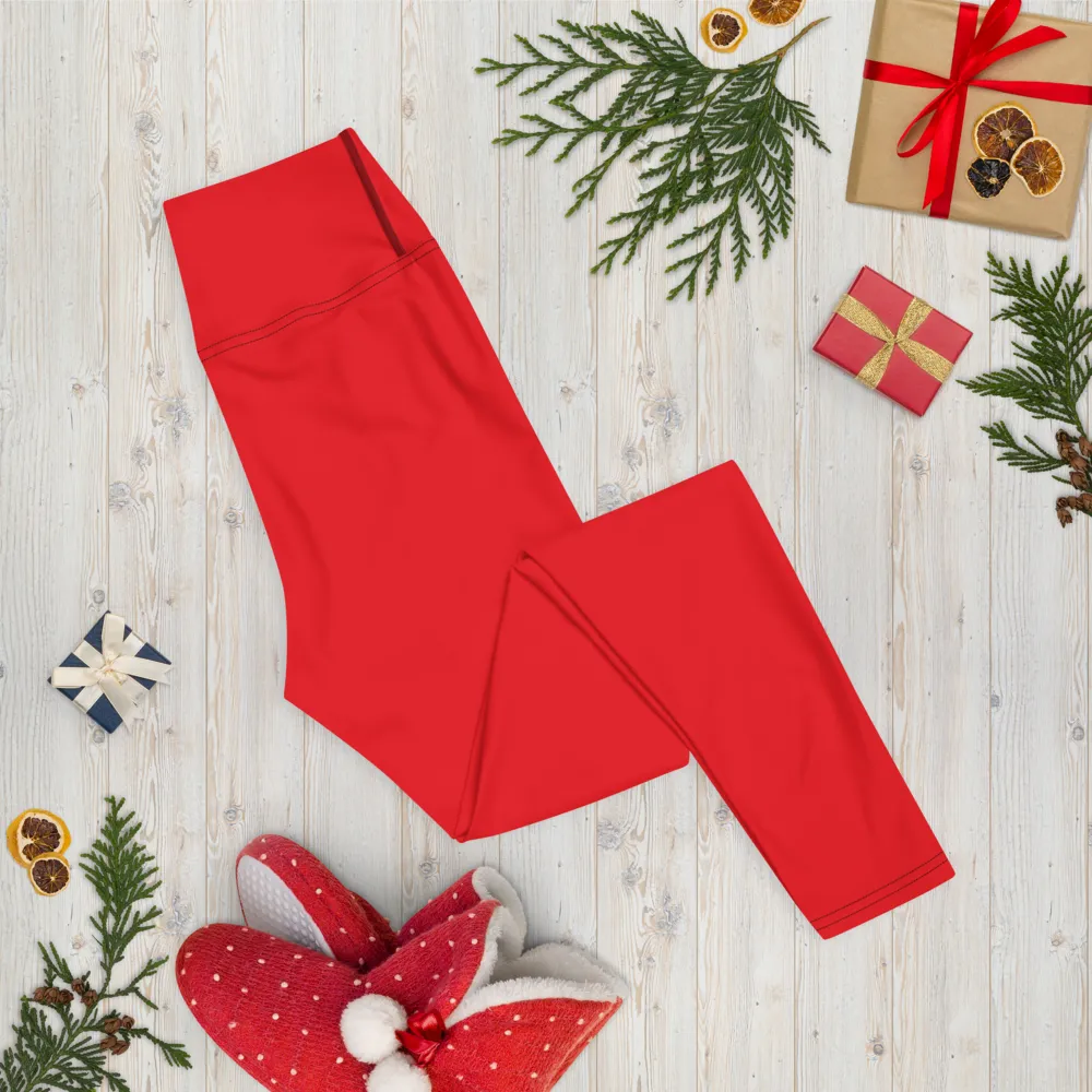 Red Yoga Leggings
