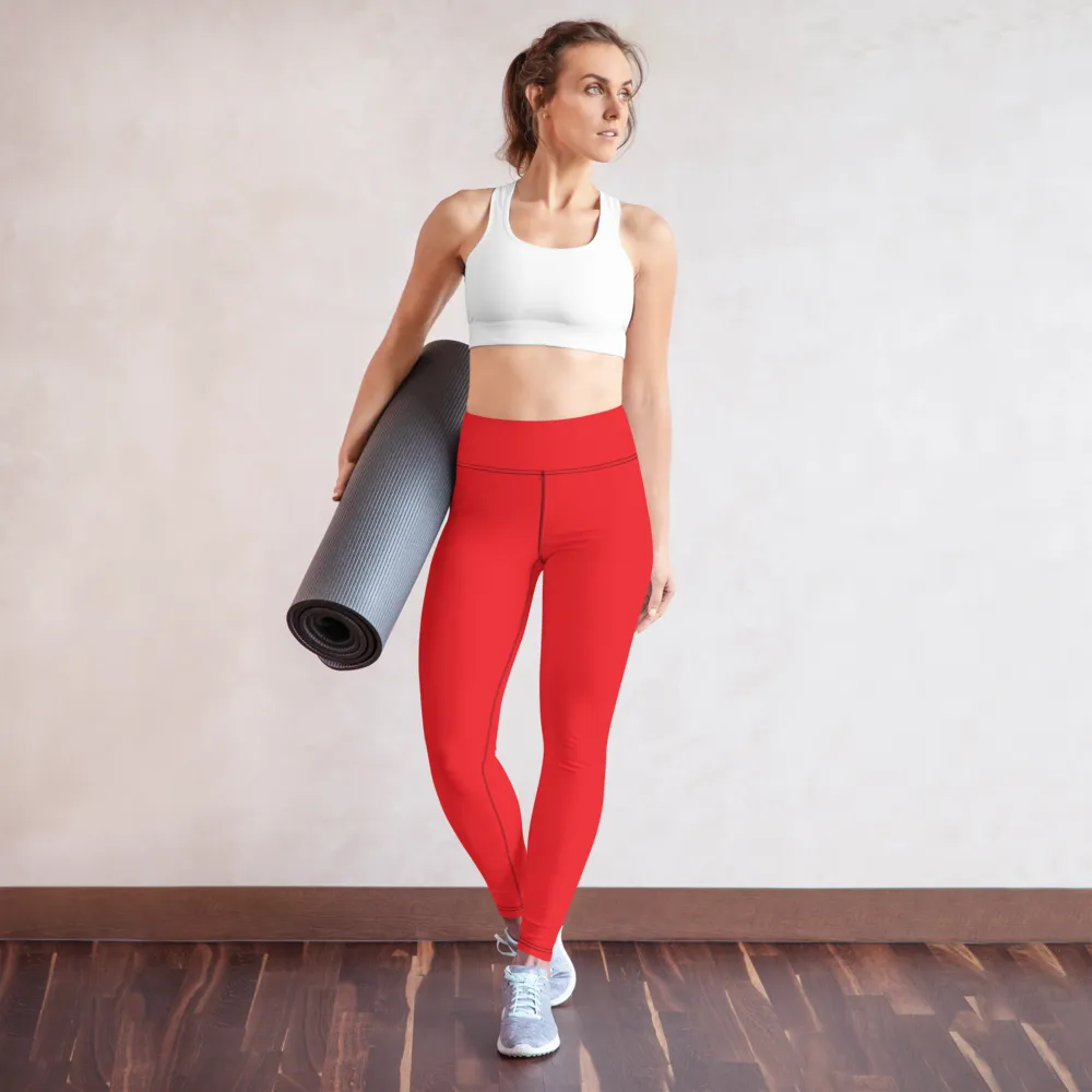 Red Yoga Leggings