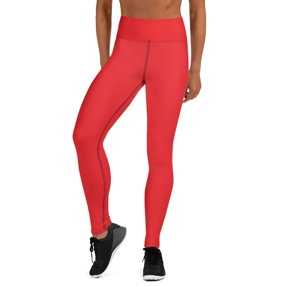 Red Yoga Leggings