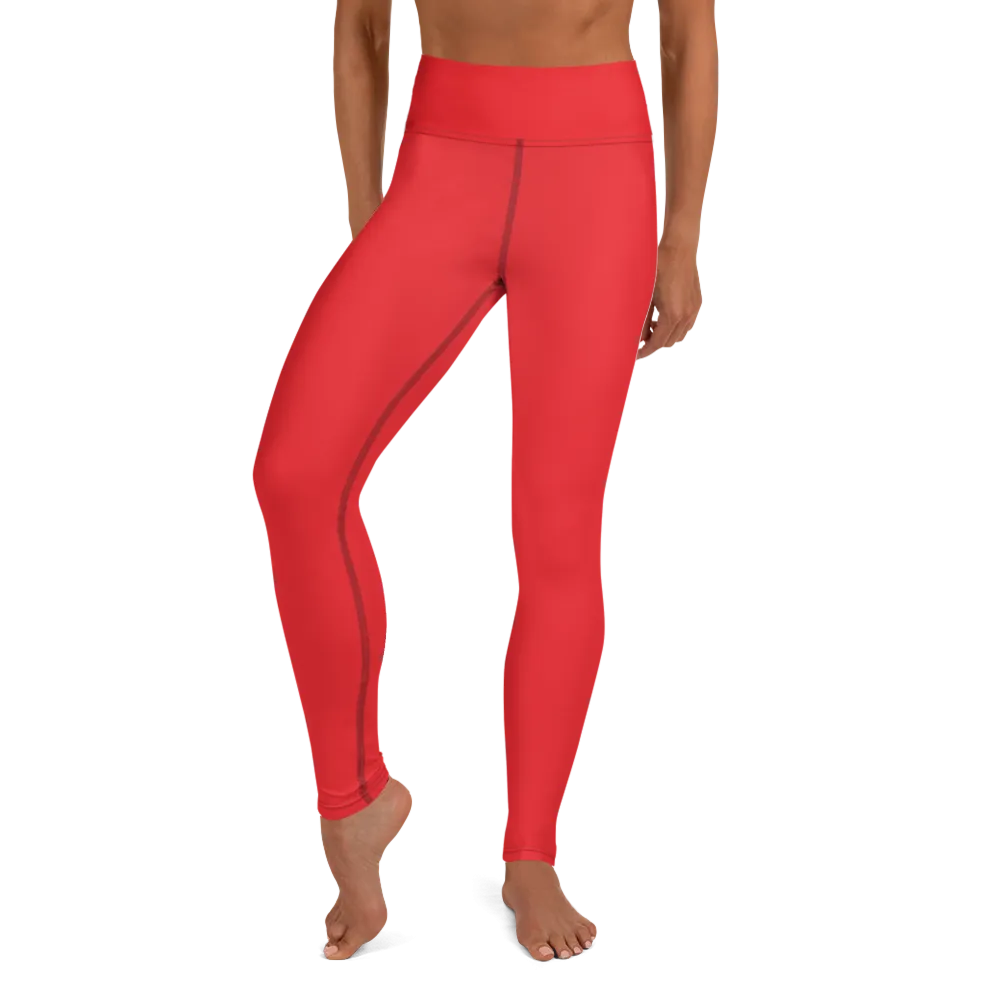 Red Yoga Leggings