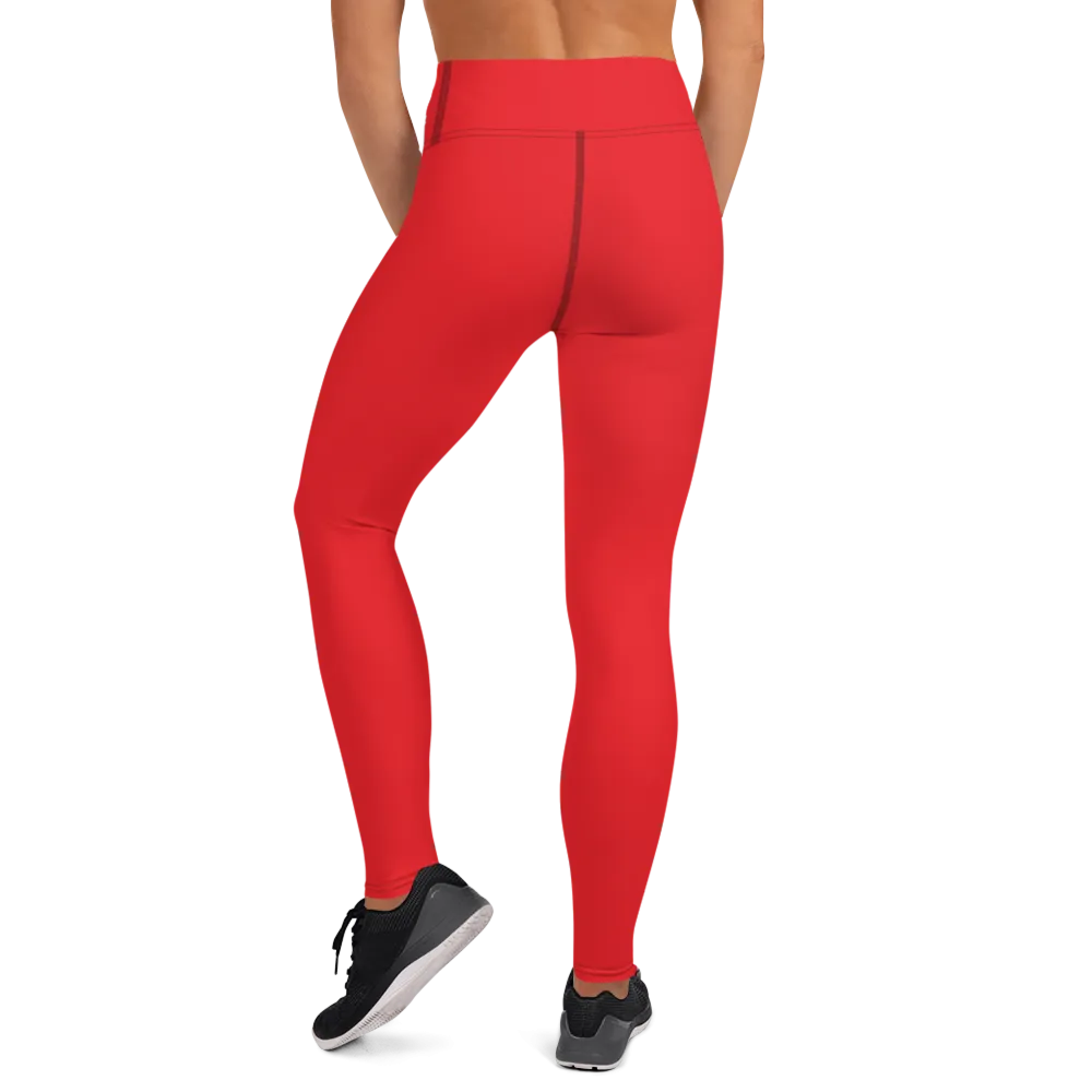 Red Yoga Leggings