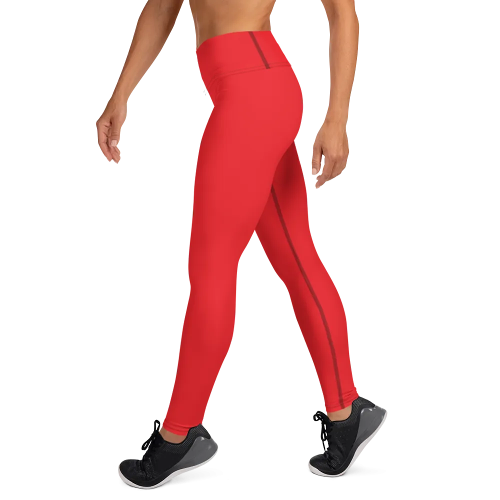 Red Yoga Leggings