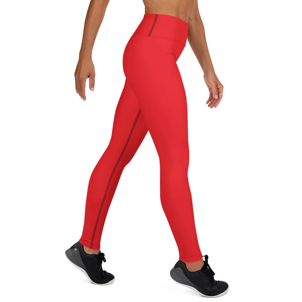 Red Yoga Leggings