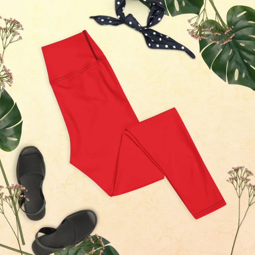 Red Yoga Leggings