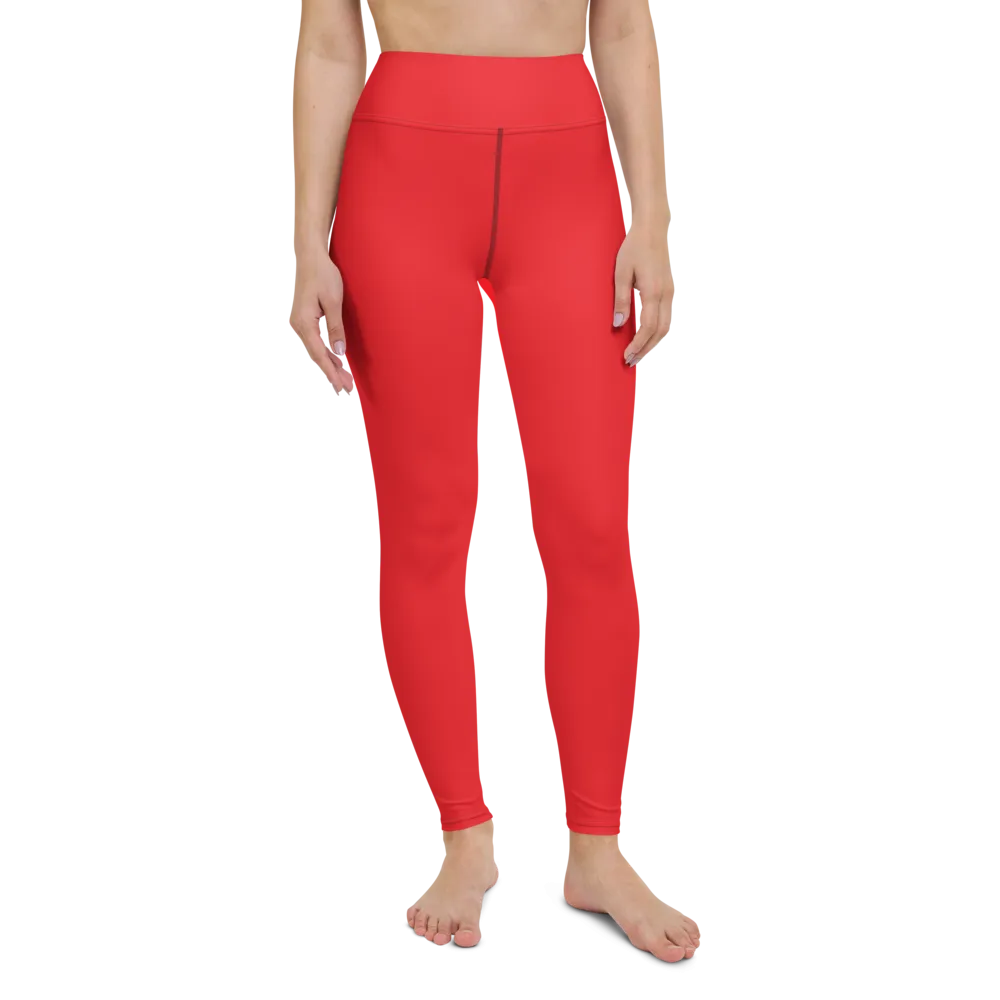 Red Yoga Leggings