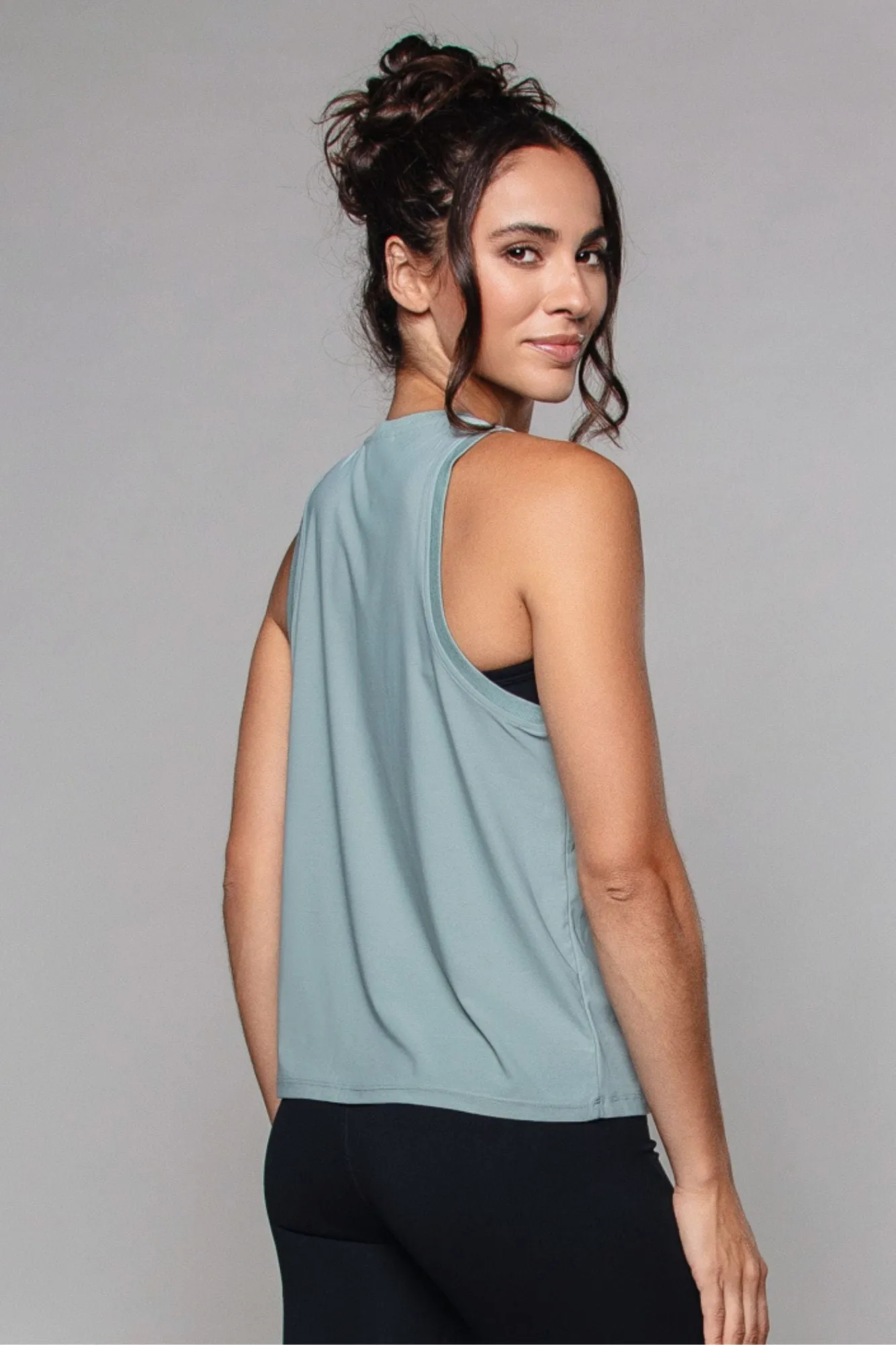 Relaxed Studio Tank Vest Soft Sage