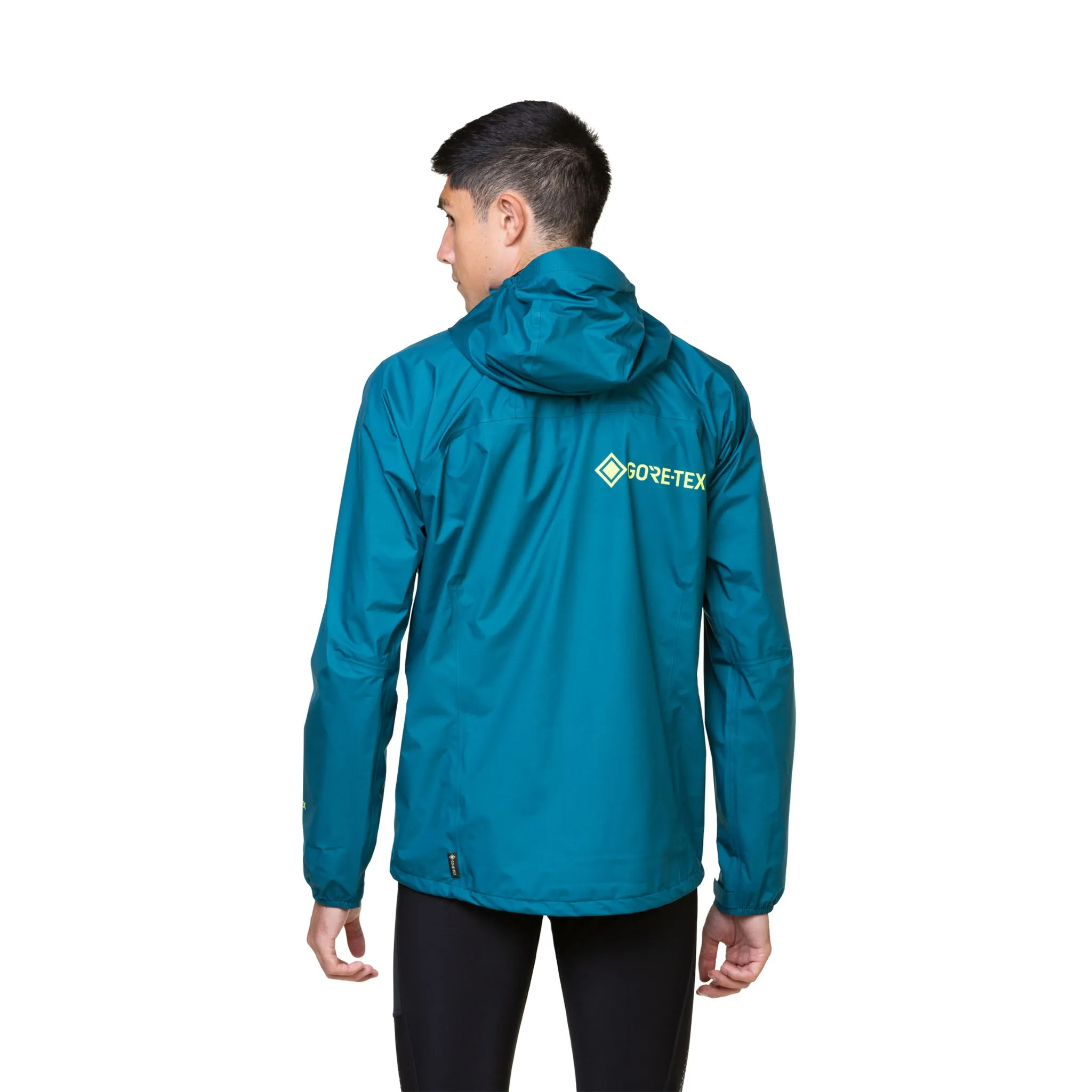 Ronhill | Men's Tech GORE-TEX Mercurial Jacket - Deep Teal/Acid