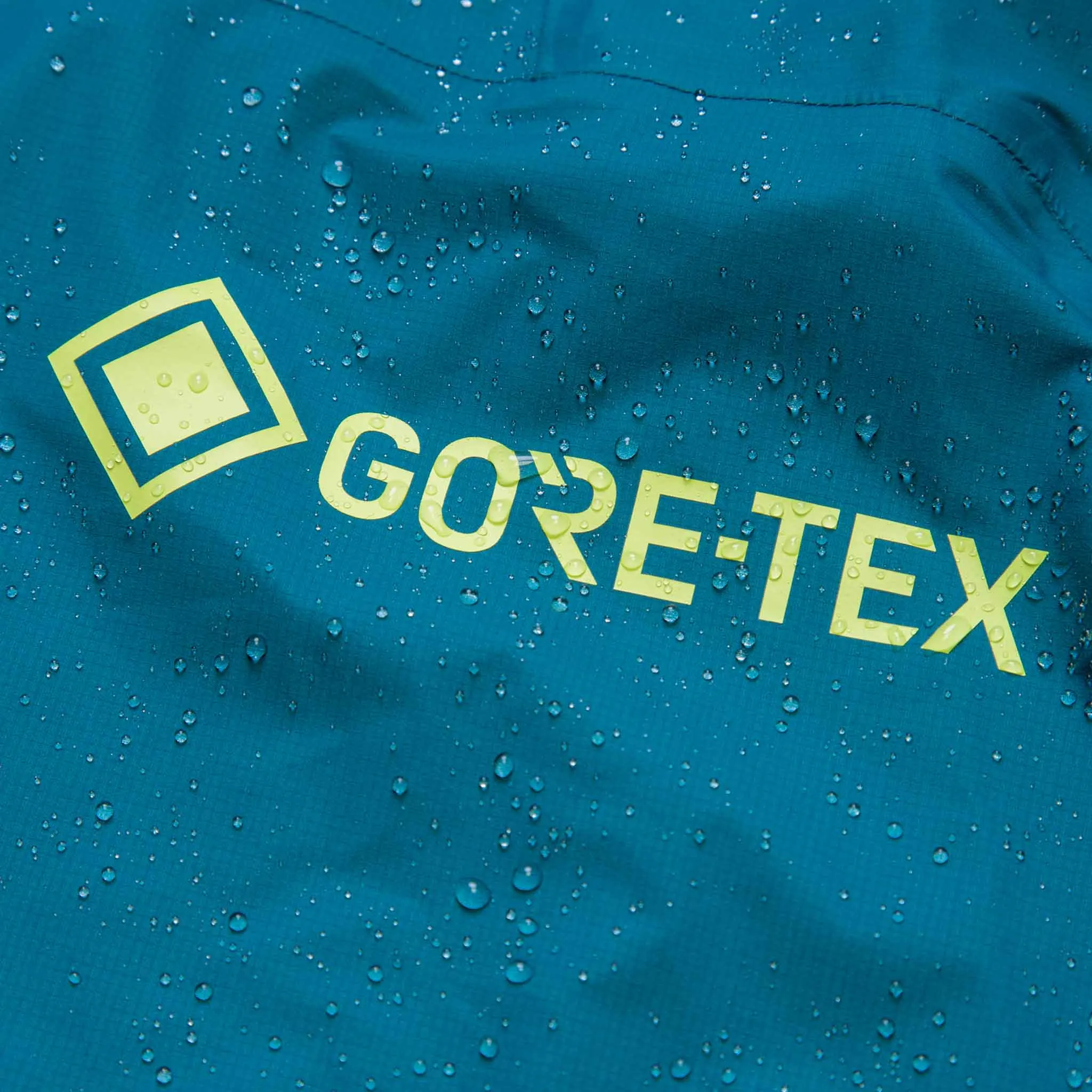 Ronhill | Men's Tech GORE-TEX Mercurial Jacket - Deep Teal/Acid