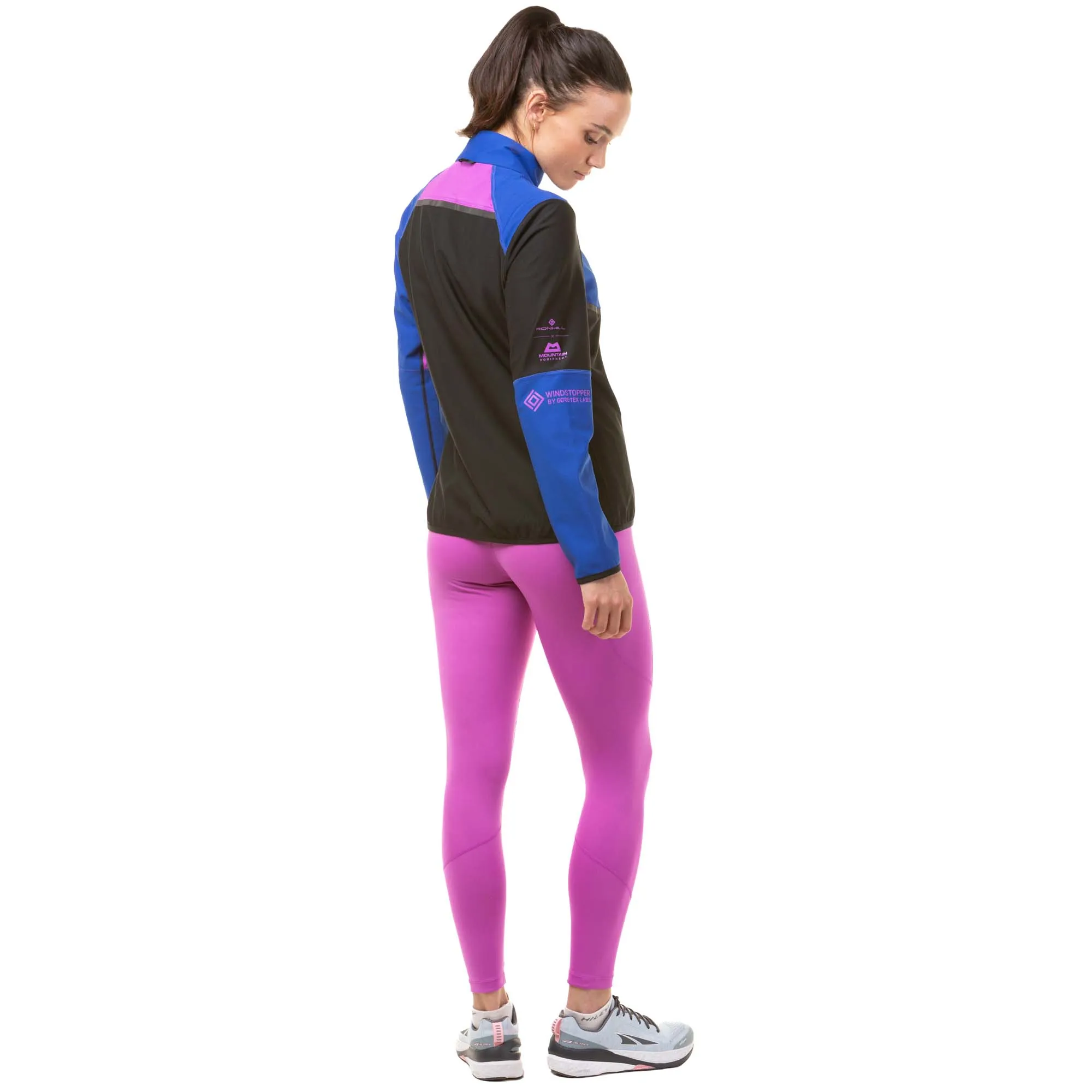 Ronhill | Women's Tech Gore-Tex Windstopper Jacket - Black/Cobalt