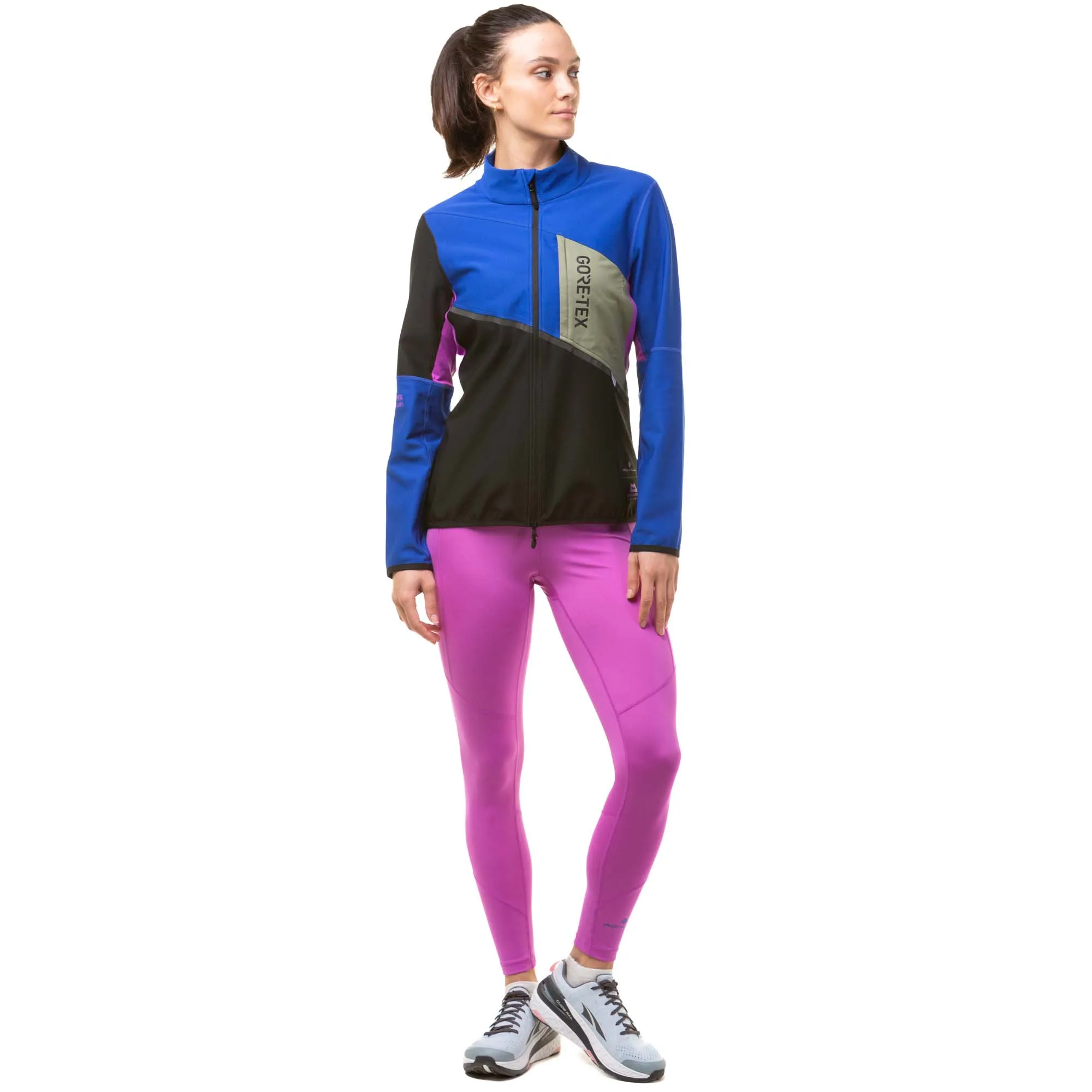Ronhill | Women's Tech Gore-Tex Windstopper Jacket - Black/Cobalt
