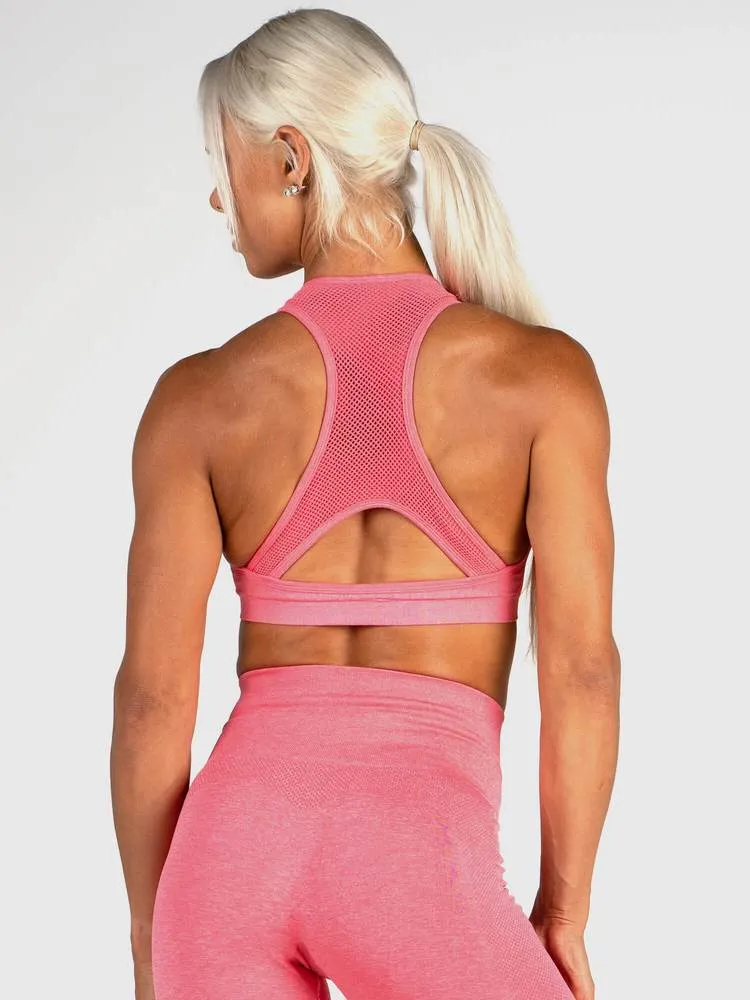 Ryderwear Seamless Sports Bra - Coral Marl