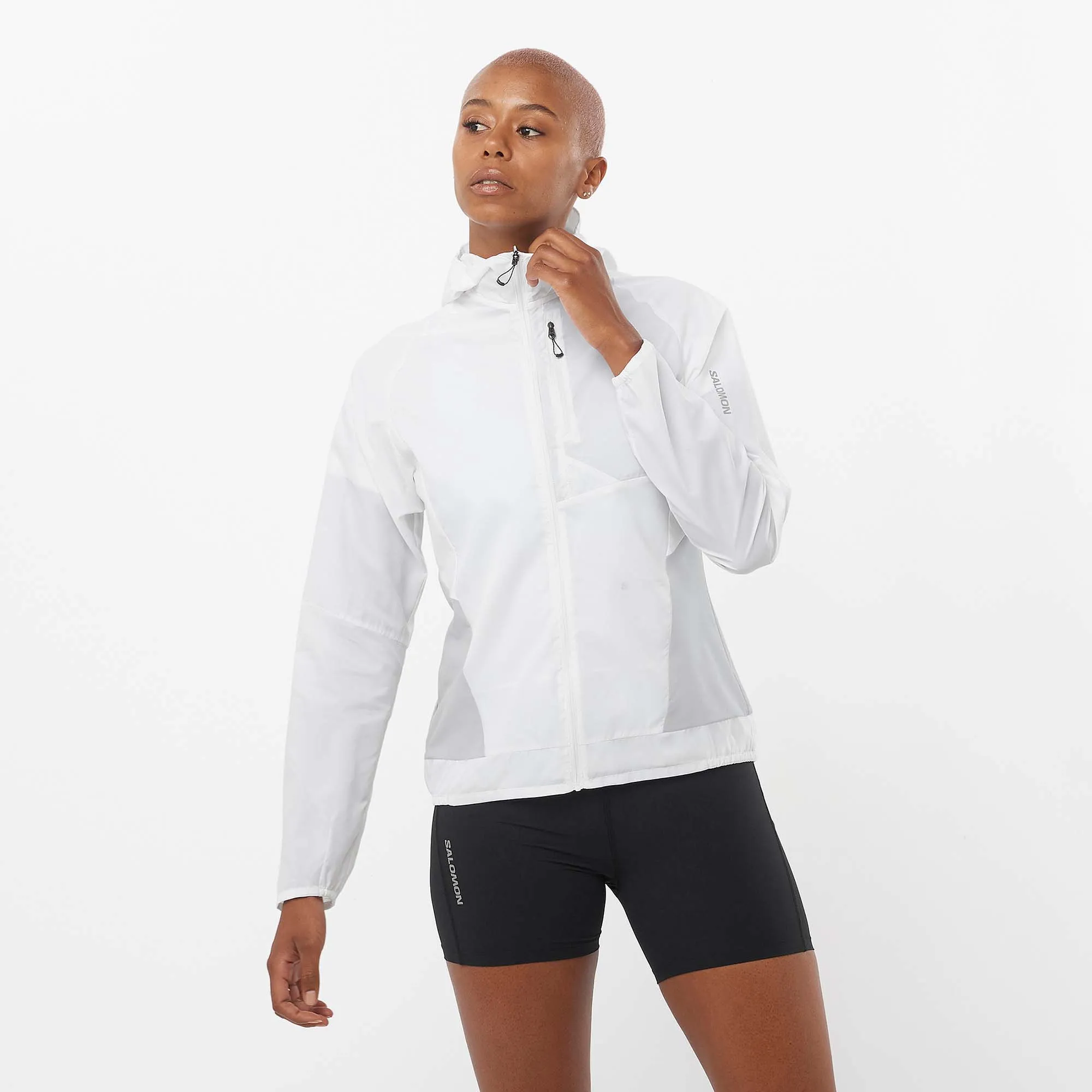 Salomon | Women's Bonatti Cross Wind Jacket - White/Gray Violet