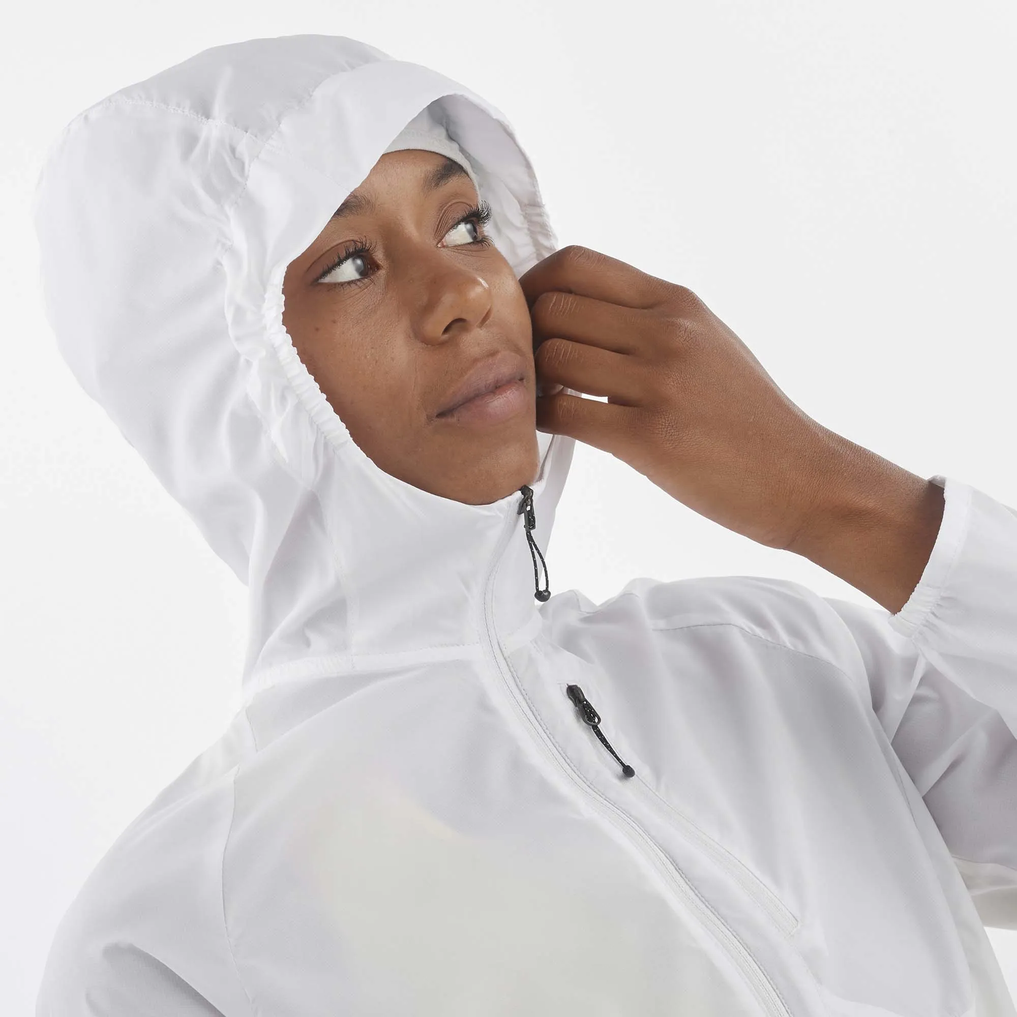 Salomon | Women's Bonatti Cross Wind Jacket - White/Gray Violet